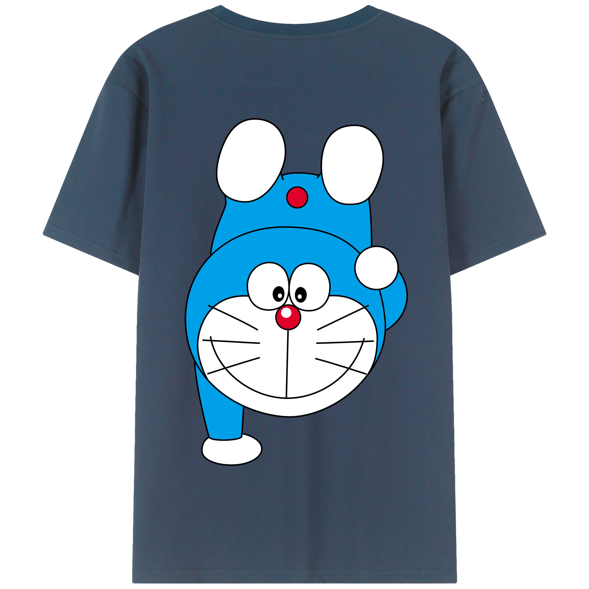 （画像用） ドラえもん Doraemon 綿100％半袖Tシャツ（背面プリント）