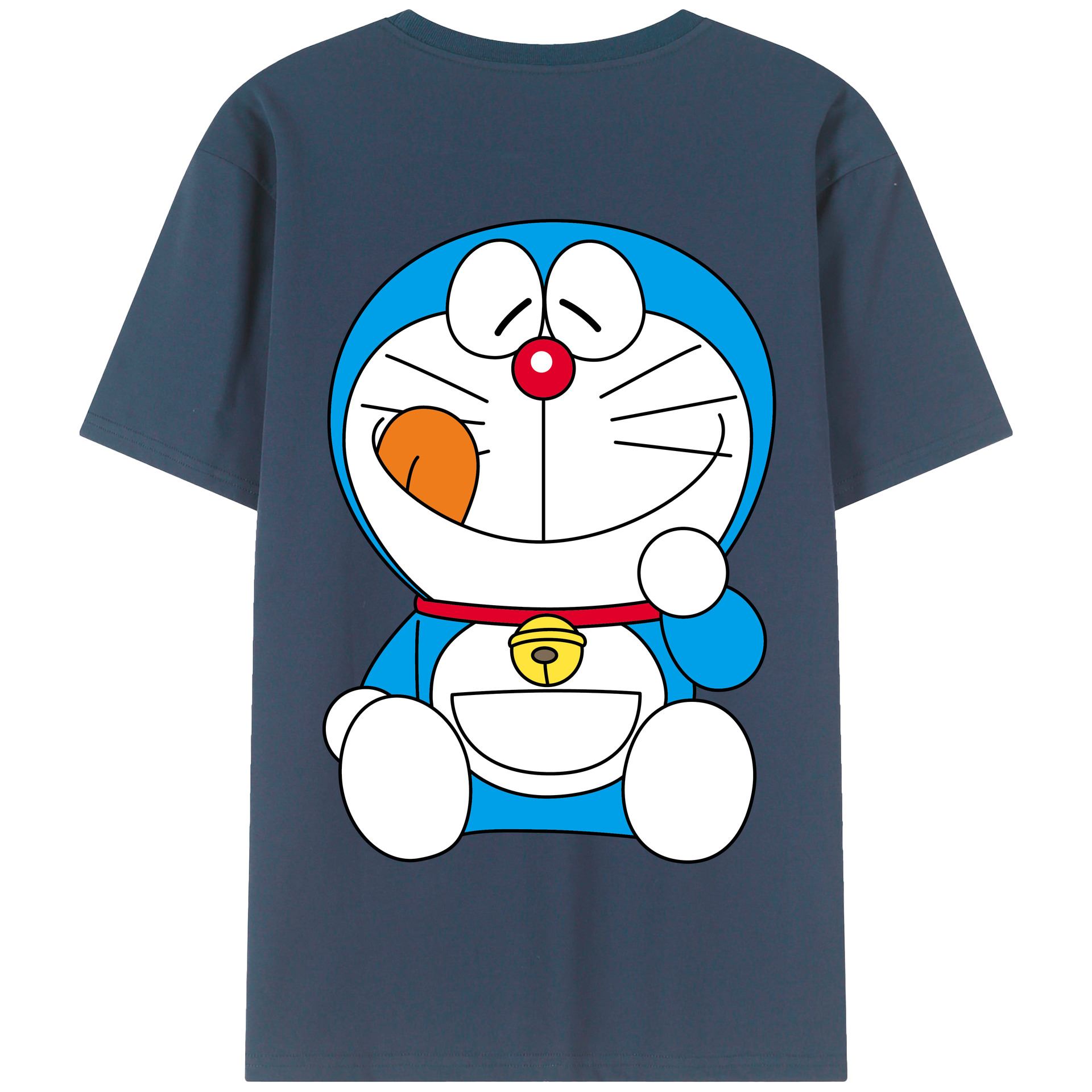 （画像用） ドラえもん Doraemon 綿100％半袖Tシャツ（背面プリント）