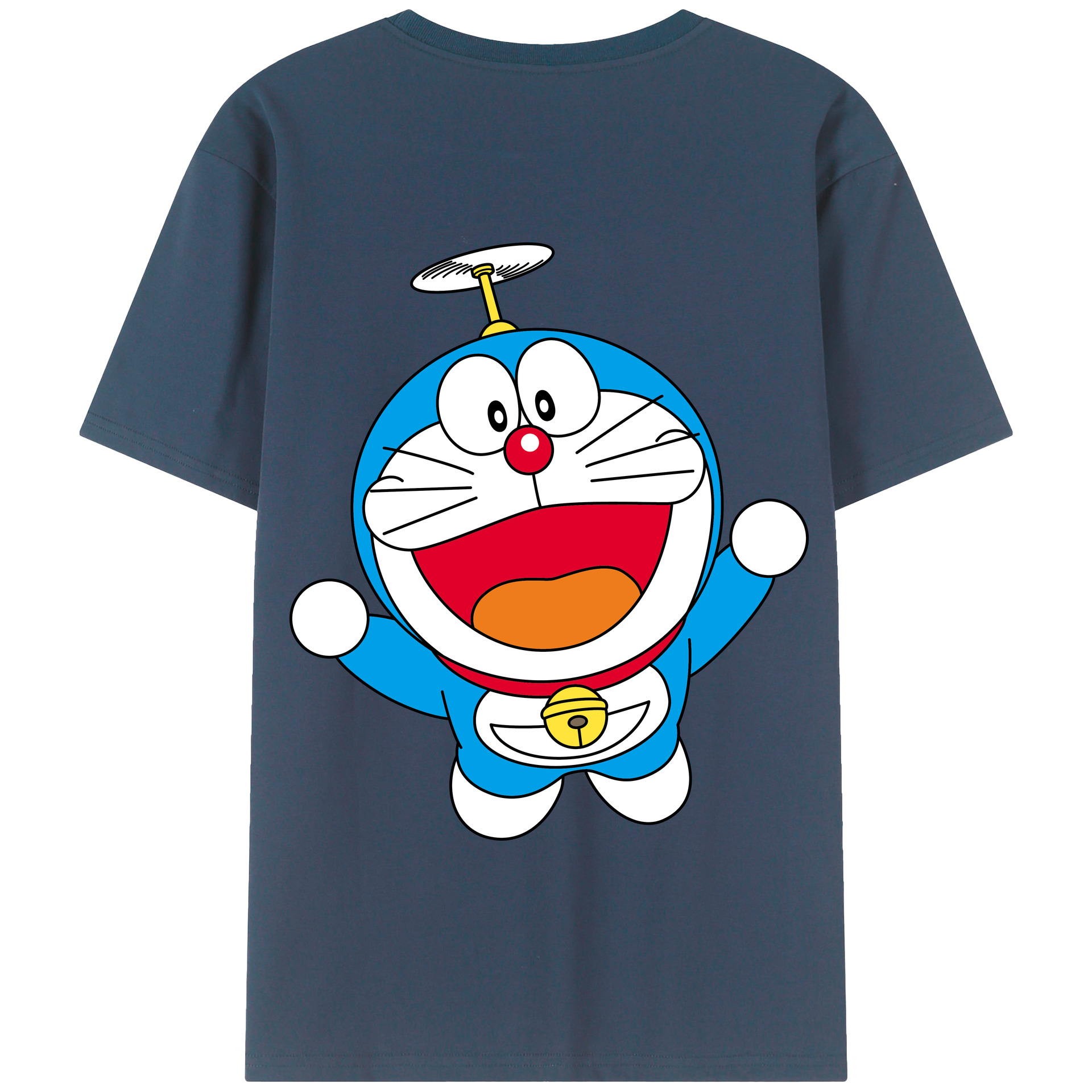 （画像用） ドラえもん Doraemon 綿100％半袖Tシャツ（背面プリント）