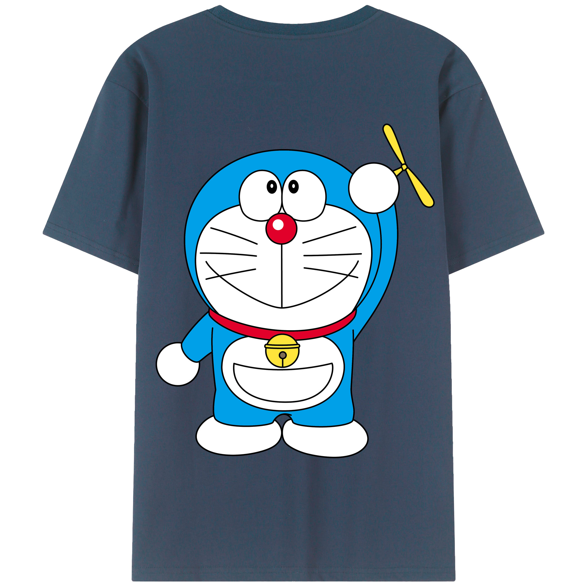 （画像用） ドラえもん Doraemon 綿100％半袖Tシャツ（背面プリント）