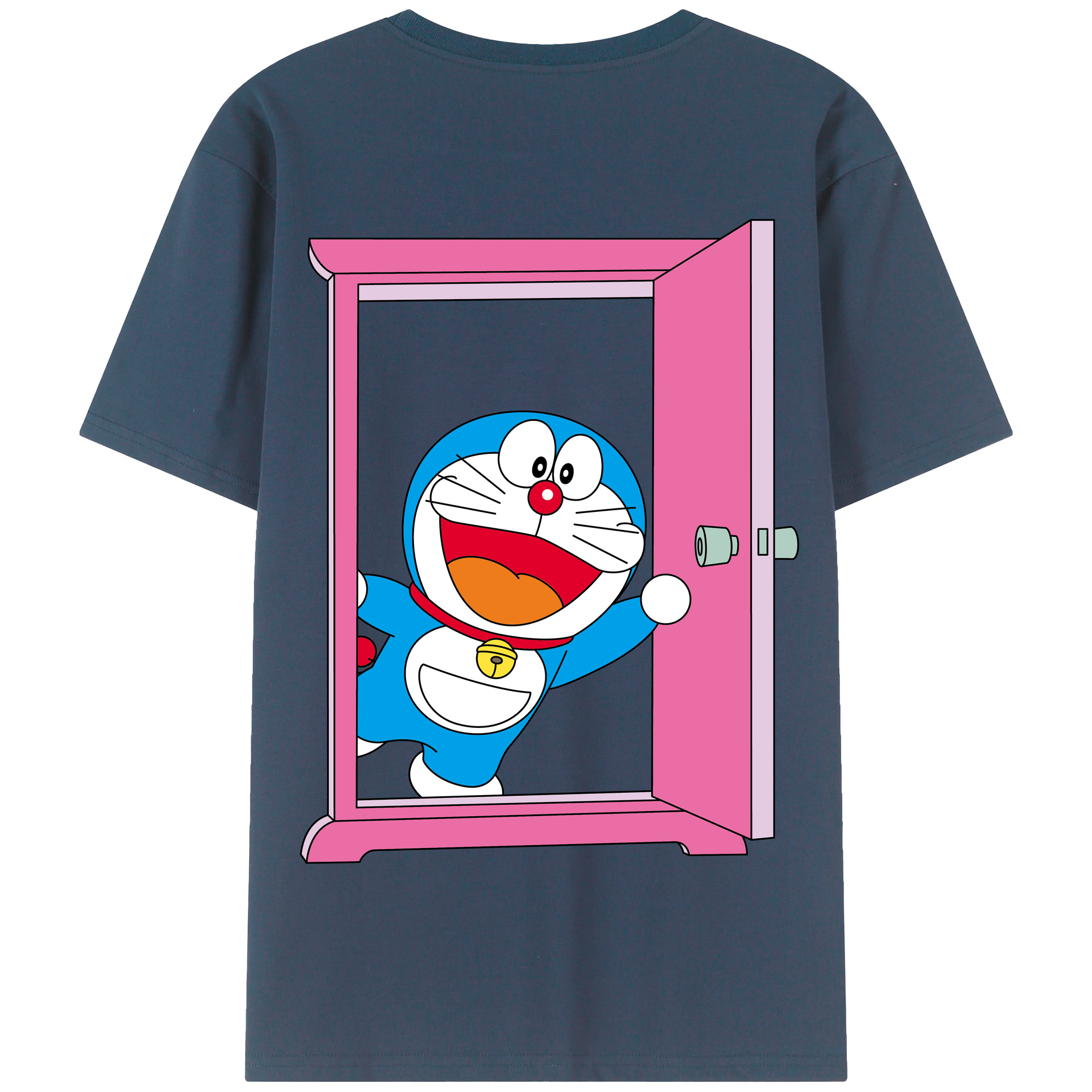 （画像用） ドラえもん Doraemon 綿100％半袖Tシャツ（背面プリント）