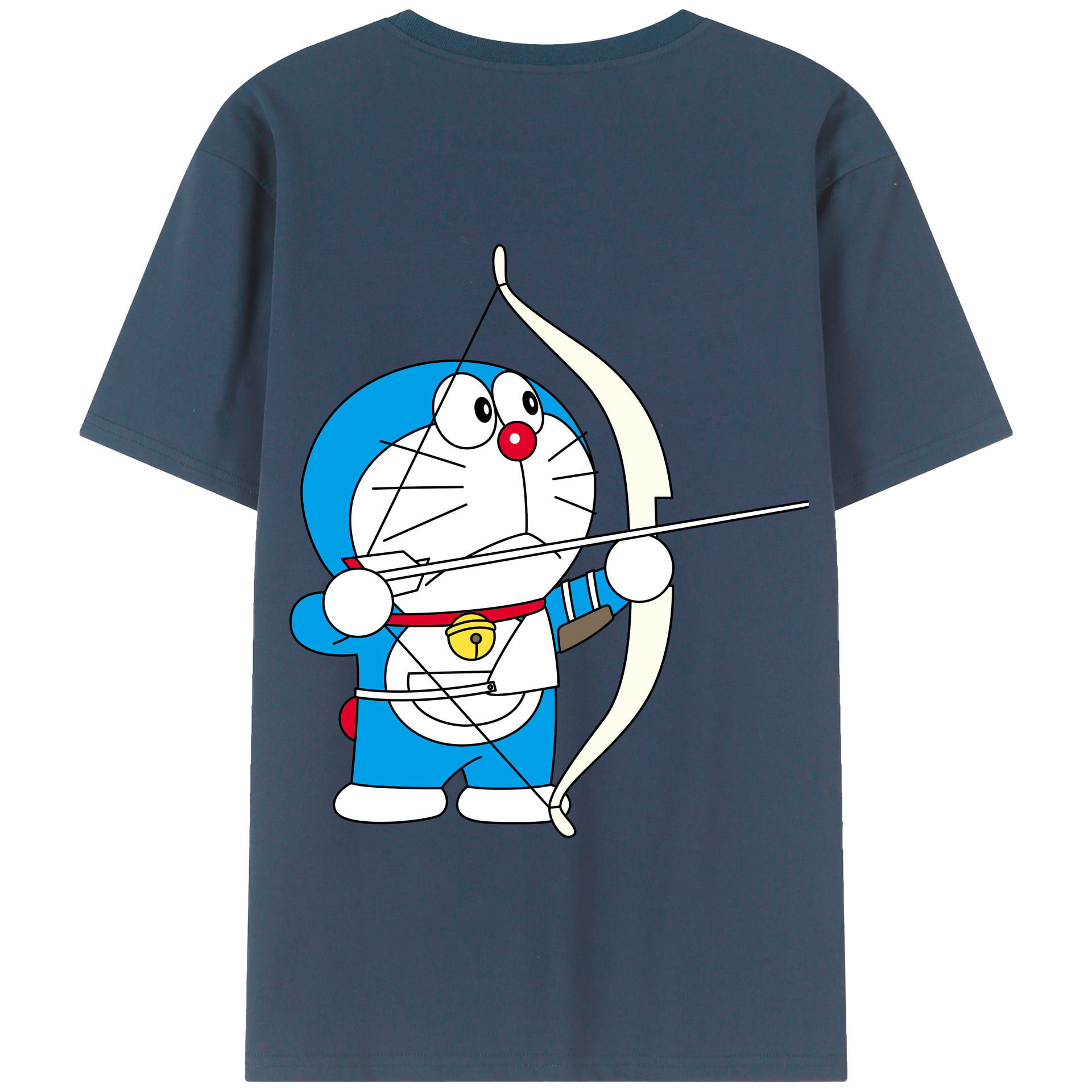 （画像用） ドラえもん Doraemon 綿100％半袖Tシャツ（背面プリント）
