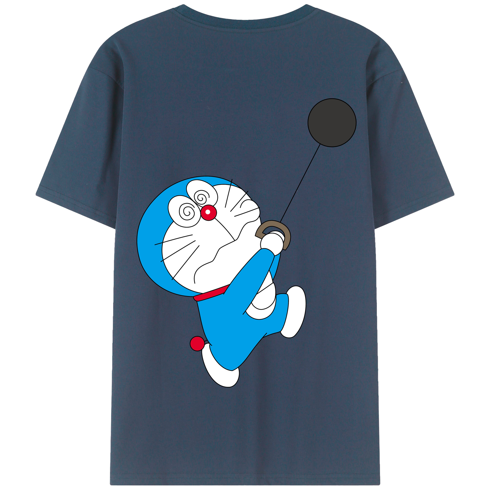 （画像用） ドラえもん Doraemon 綿100％半袖Tシャツ（背面プリント）
