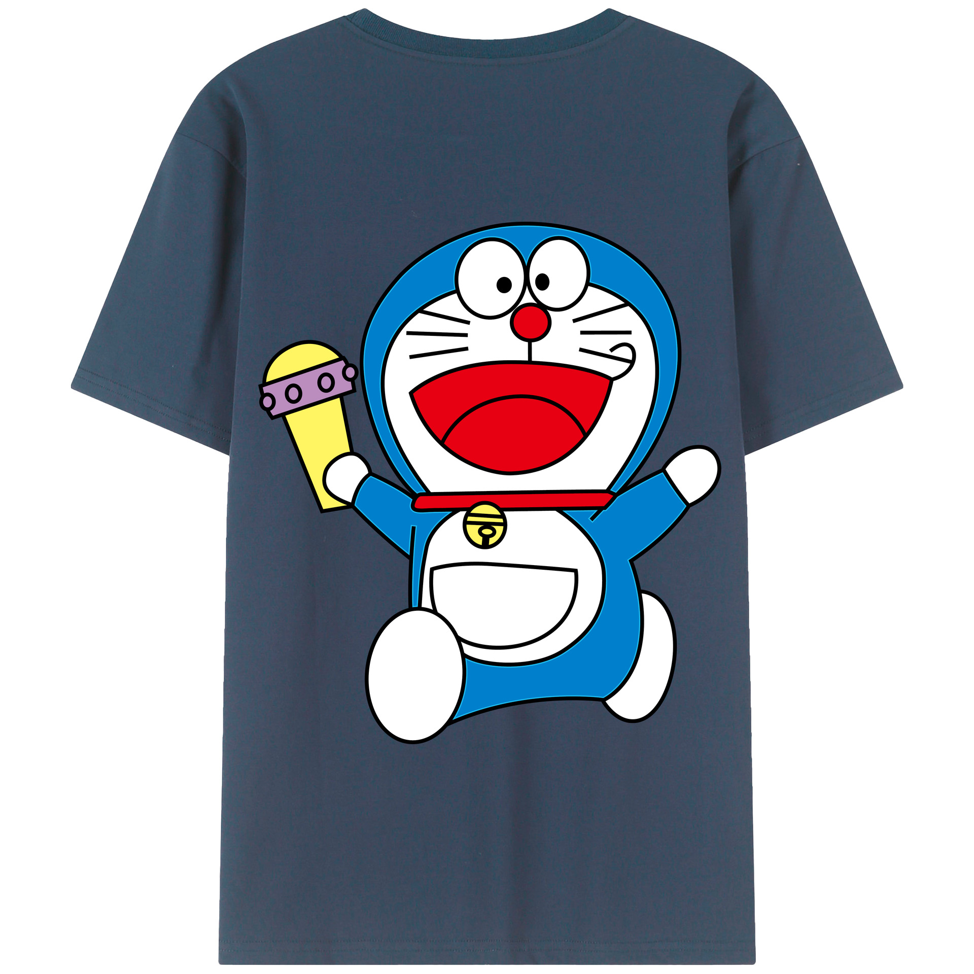 （画像用） ドラえもん Doraemon 綿100％半袖Tシャツ（背面プリント）