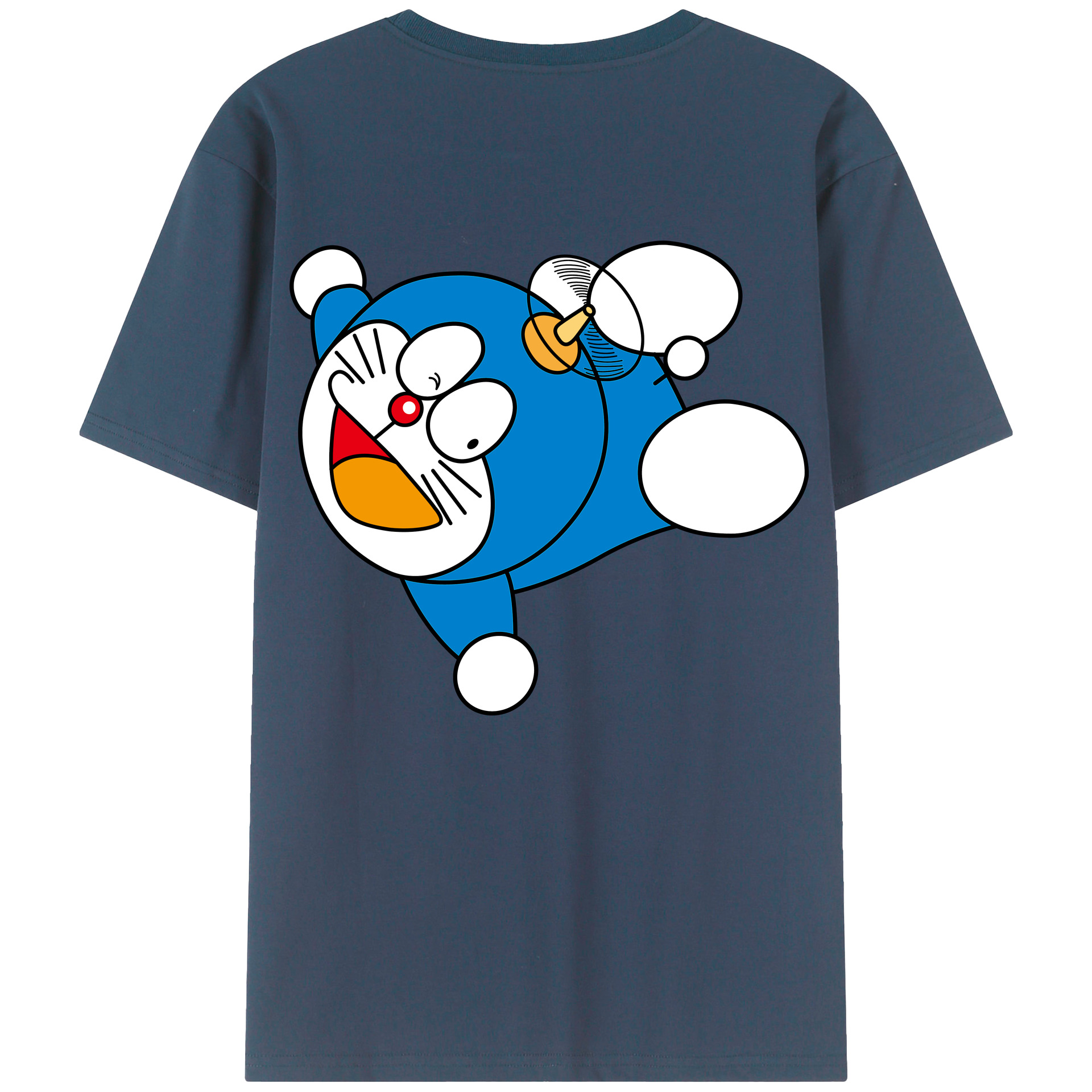 （画像用） ドラえもん Doraemon 綿100％半袖Tシャツ（背面プリント）