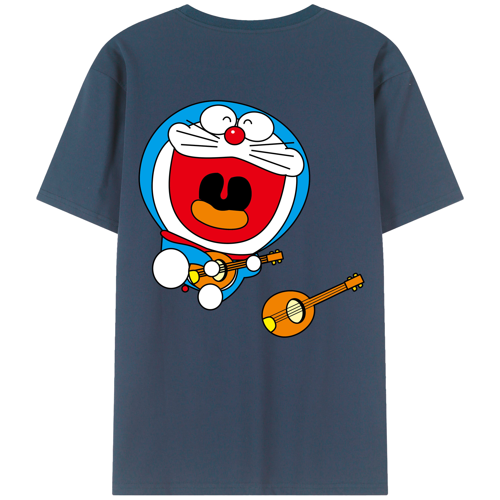 （画像用） ドラえもん Doraemon 綿100％半袖Tシャツ（背面プリント）