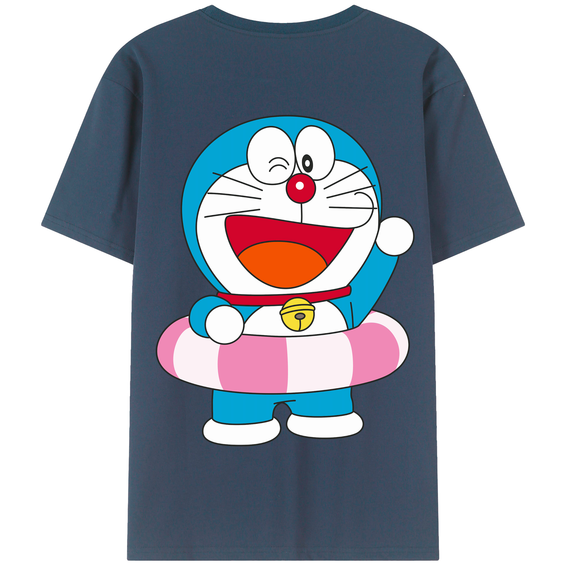（画像用） ドラえもん Doraemon 綿100％半袖Tシャツ（背面プリント）