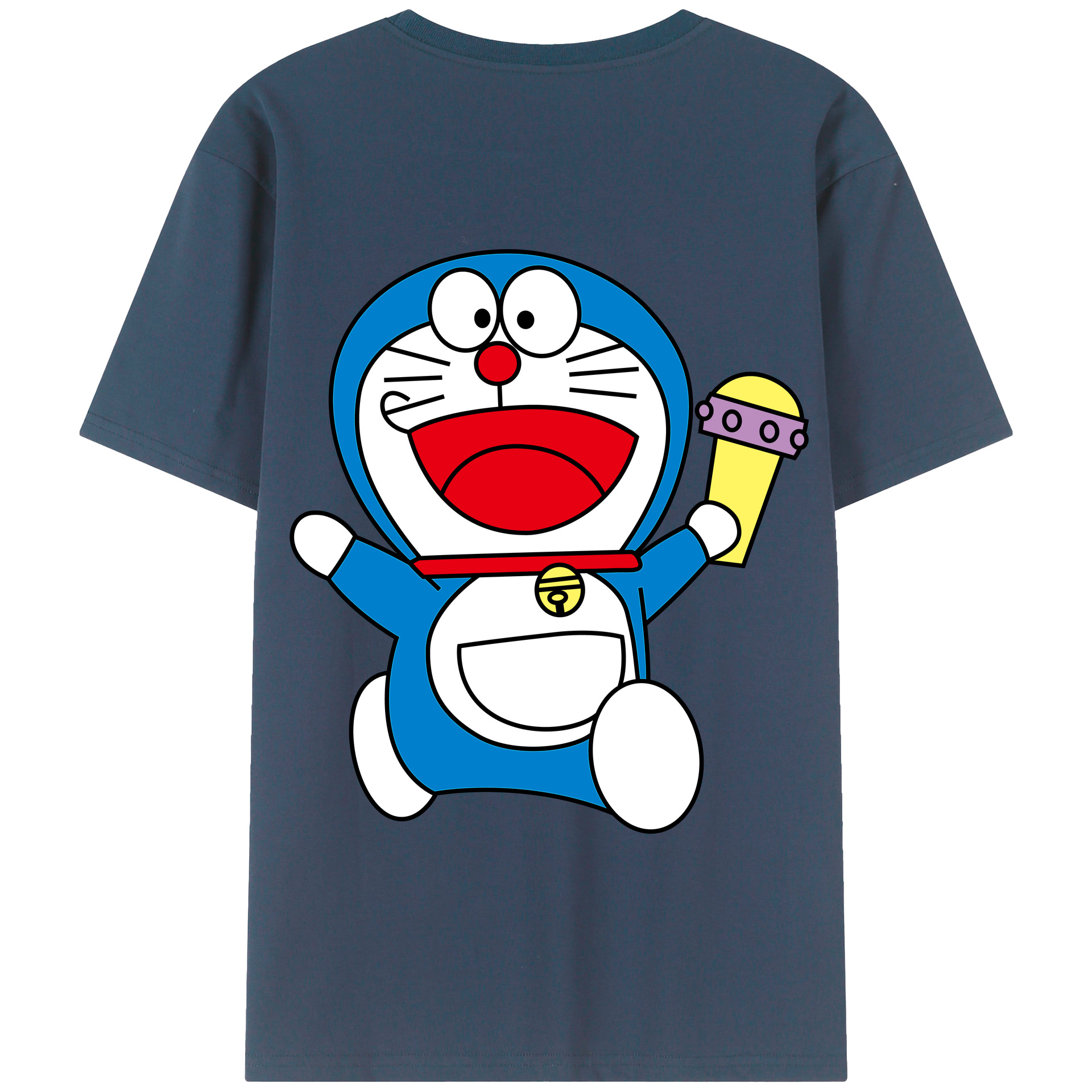 （画像用） ドラえもん Doraemon 綿100％半袖Tシャツ（背面プリント）