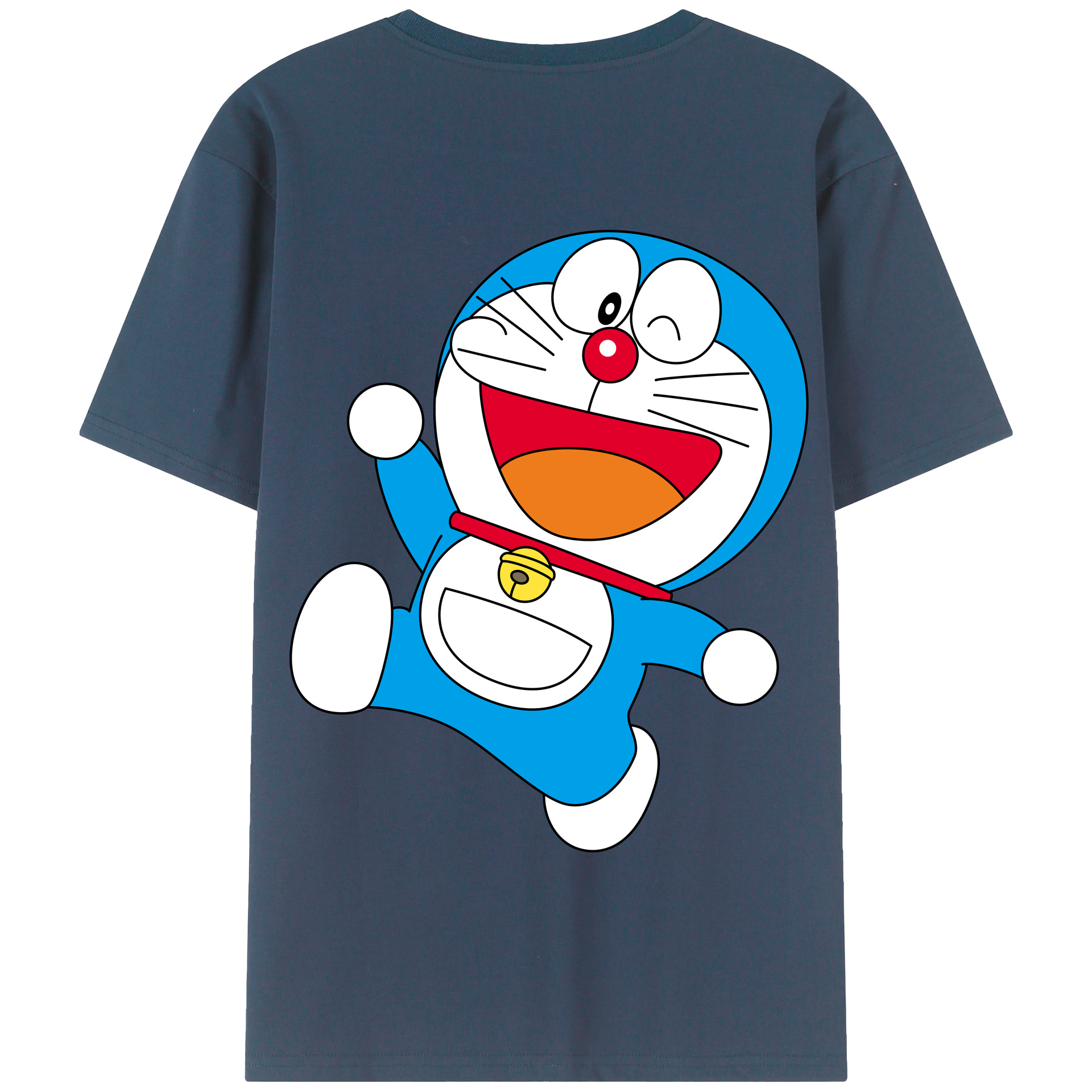 （画像用） ドラえもん Doraemon 綿100％半袖Tシャツ（背面プリント）