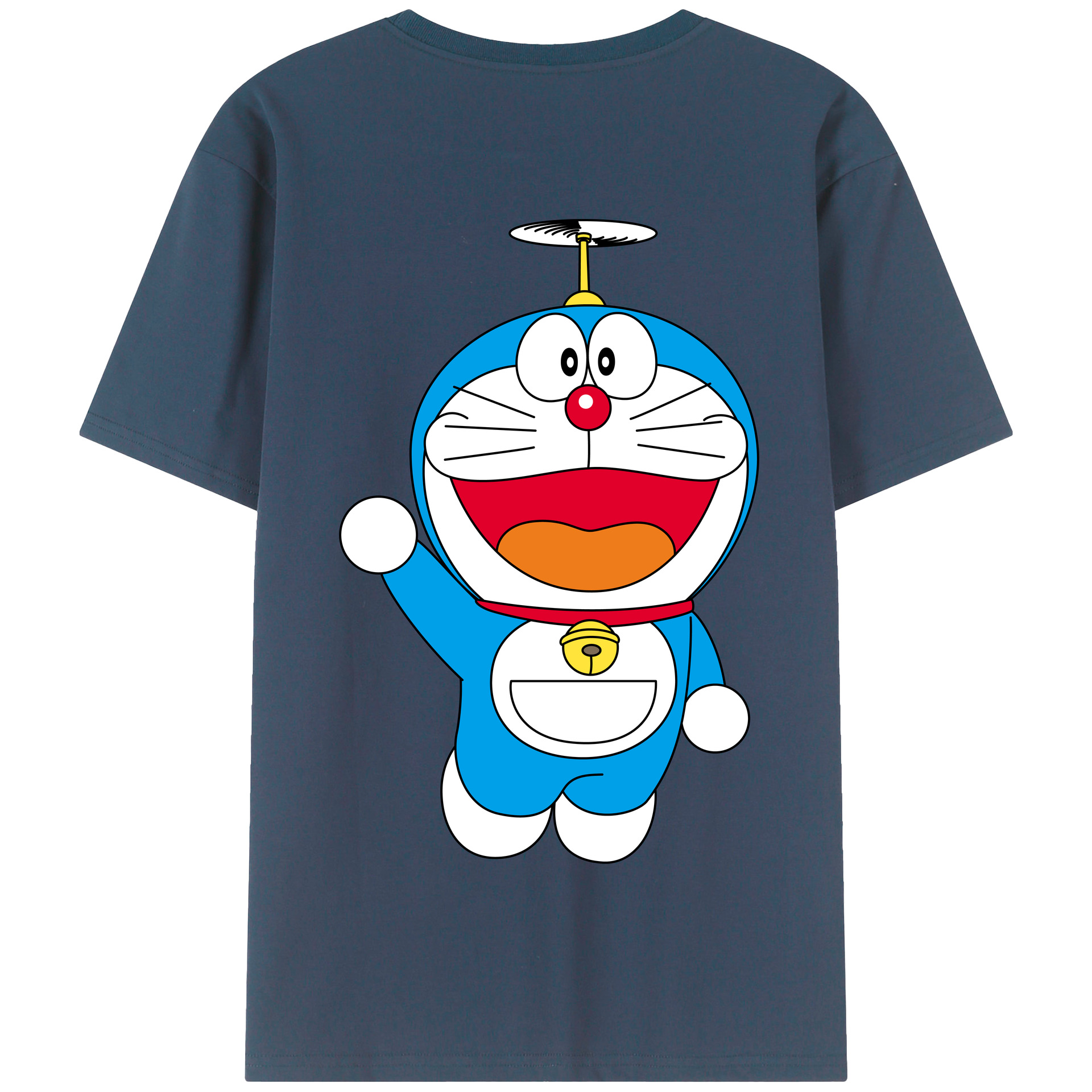 （画像用） ドラえもん Doraemon 綿100％半袖Tシャツ（背面プリント）