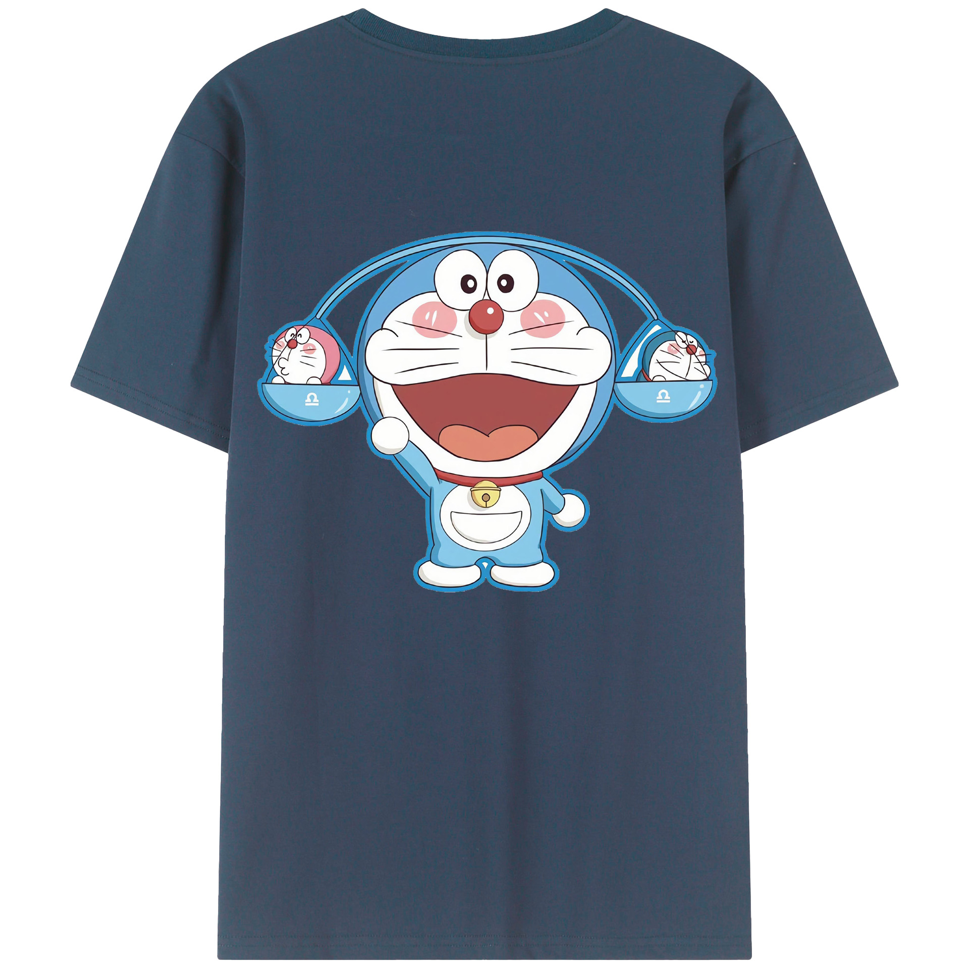 （画像用） ドラえもん Doraemon 綿100％半袖Tシャツ（背面プリント）