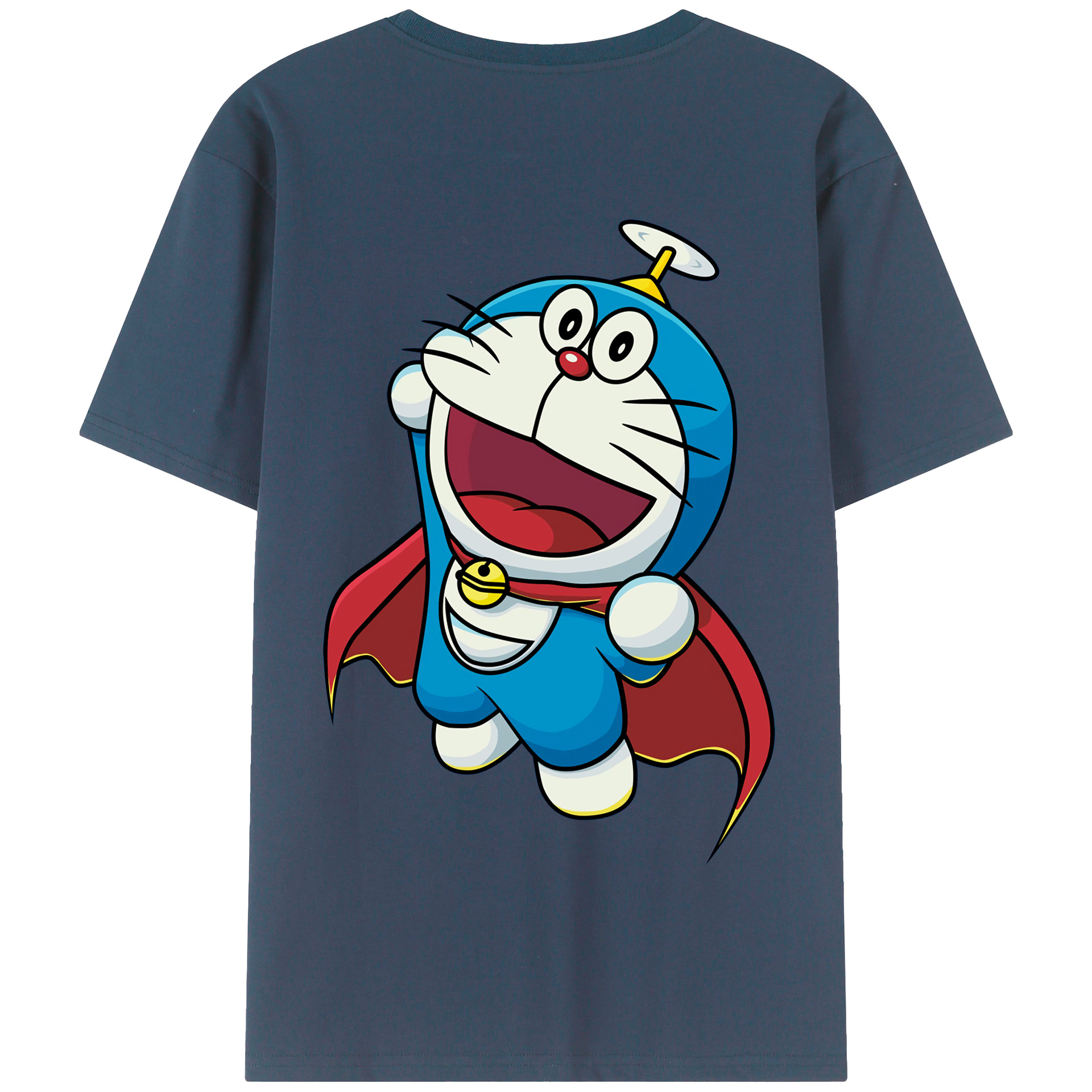 （画像用） ドラえもん Doraemon 綿100％半袖Tシャツ（背面プリント）