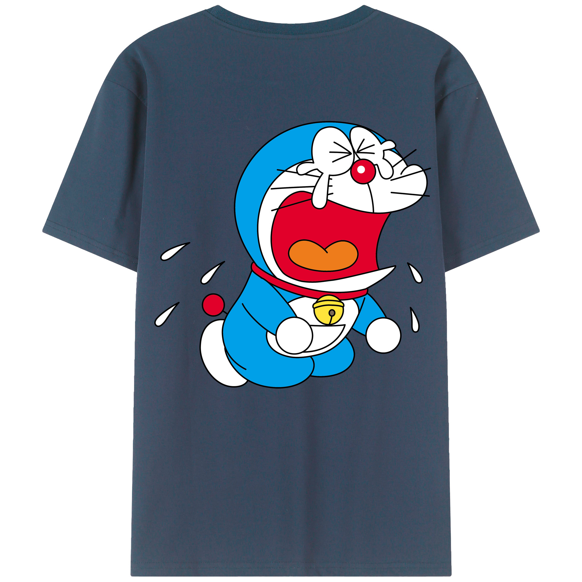（画像用） ドラえもん Doraemon 綿100％半袖Tシャツ（背面プリント）
