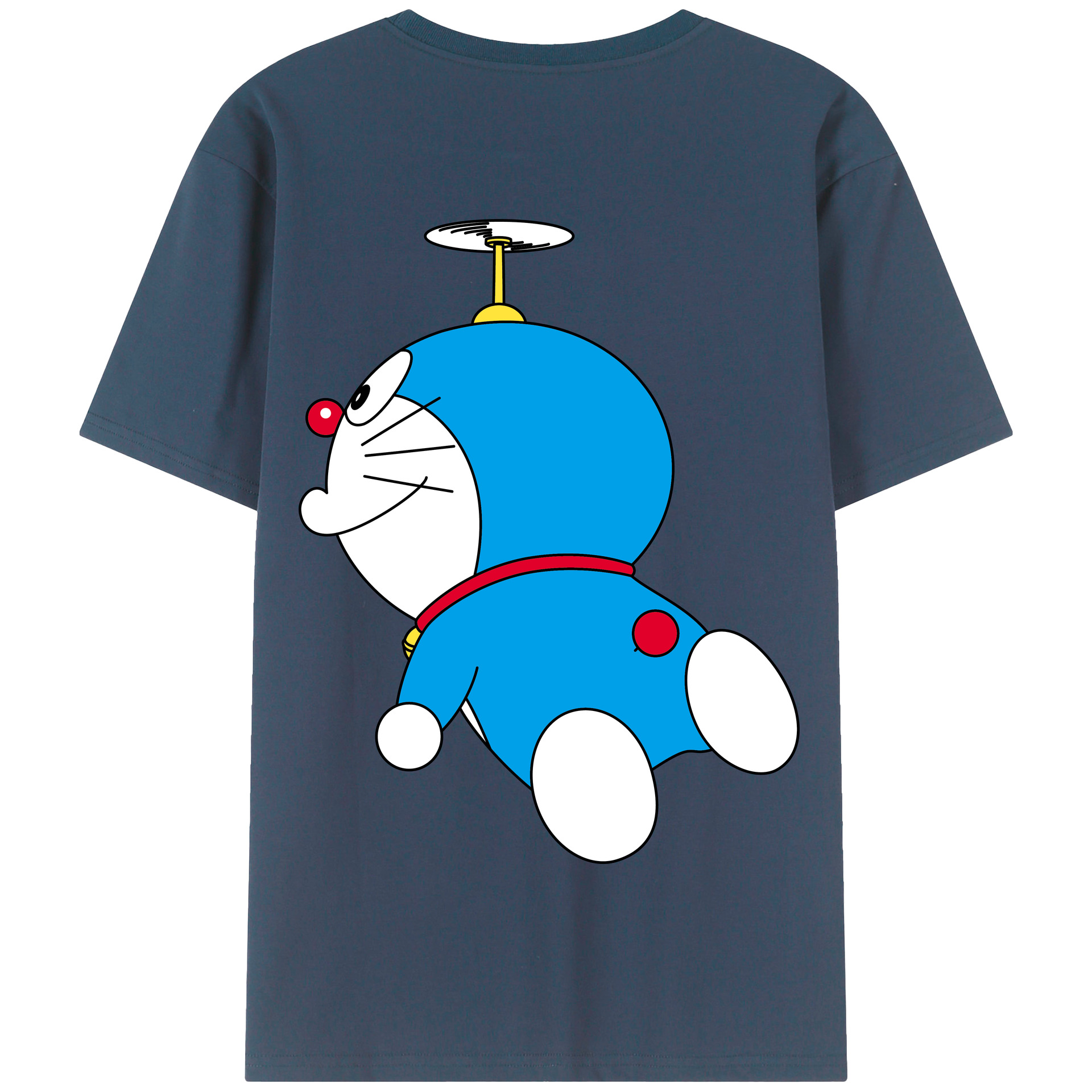 （画像用） ドラえもん Doraemon 綿100％半袖Tシャツ（背面プリント）
