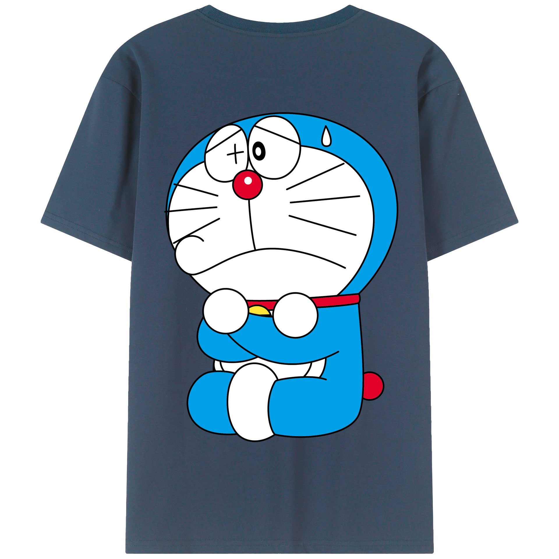 （画像用） ドラえもん Doraemon 綿100％半袖Tシャツ（背面プリント）