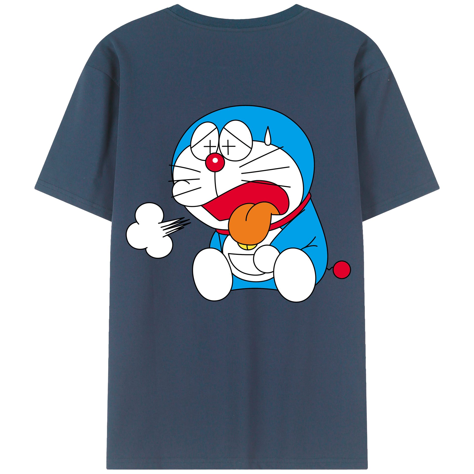 （画像用） ドラえもん Doraemon 綿100％半袖Tシャツ（背面プリント）