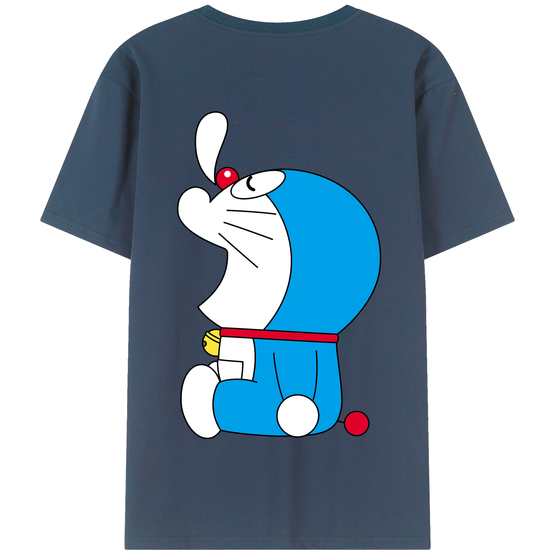（画像用） ドラえもん Doraemon 綿100％半袖Tシャツ（背面プリント）