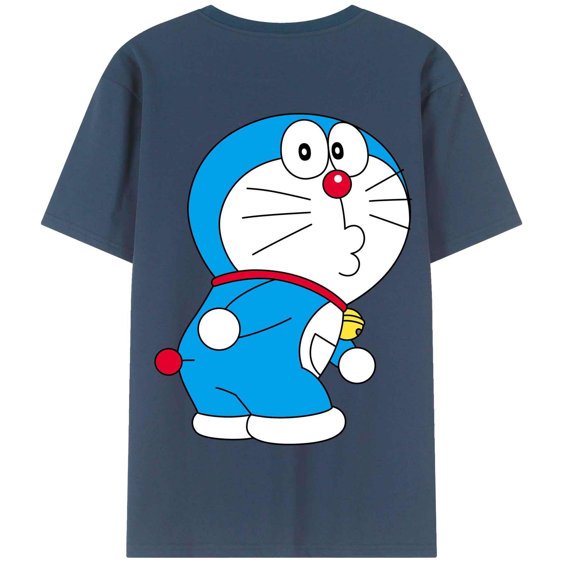 （画像用） ドラえもん Doraemon 綿100％半袖Tシャツ（背面プリント）