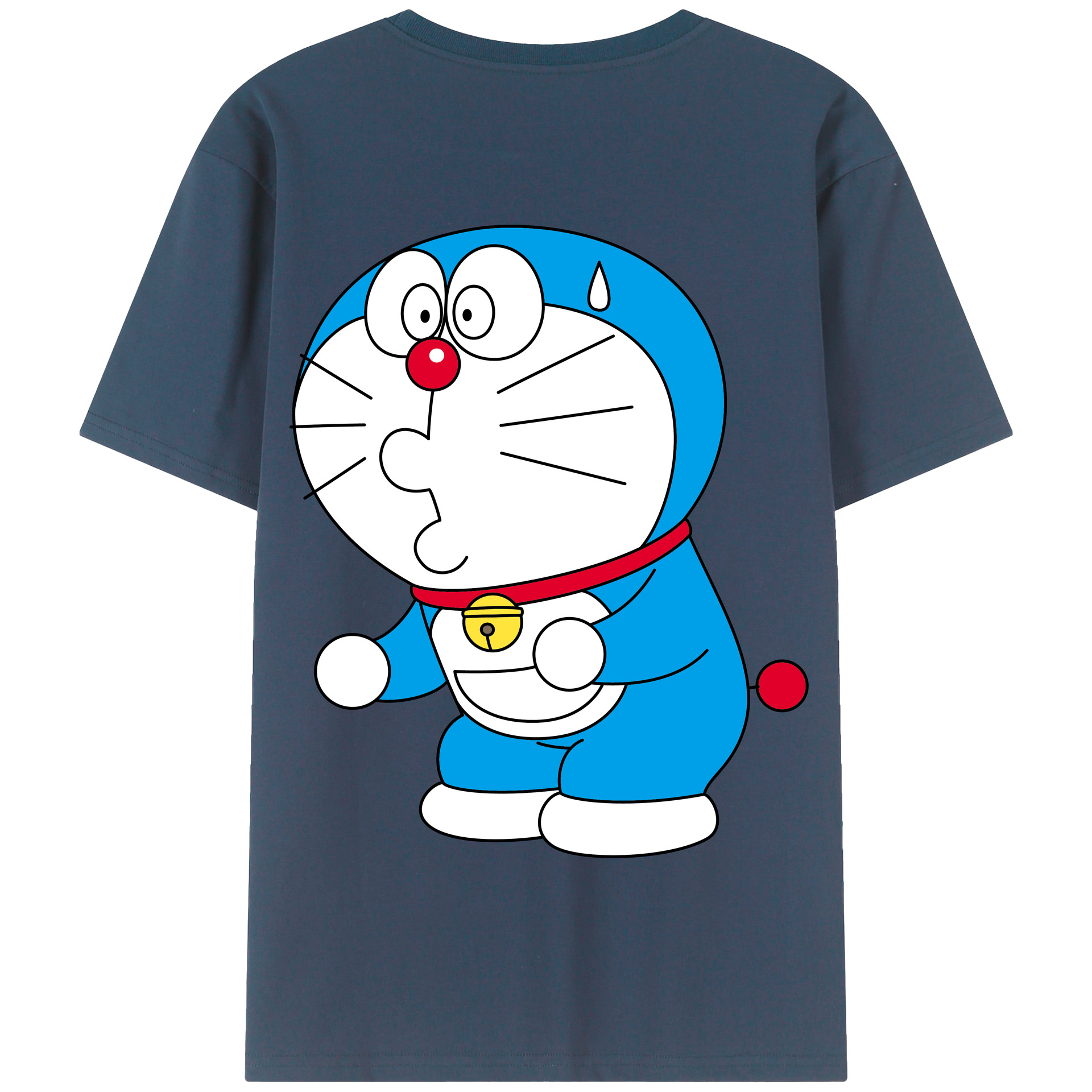 （画像用） ドラえもん Doraemon 綿100％半袖Tシャツ（背面プリント）