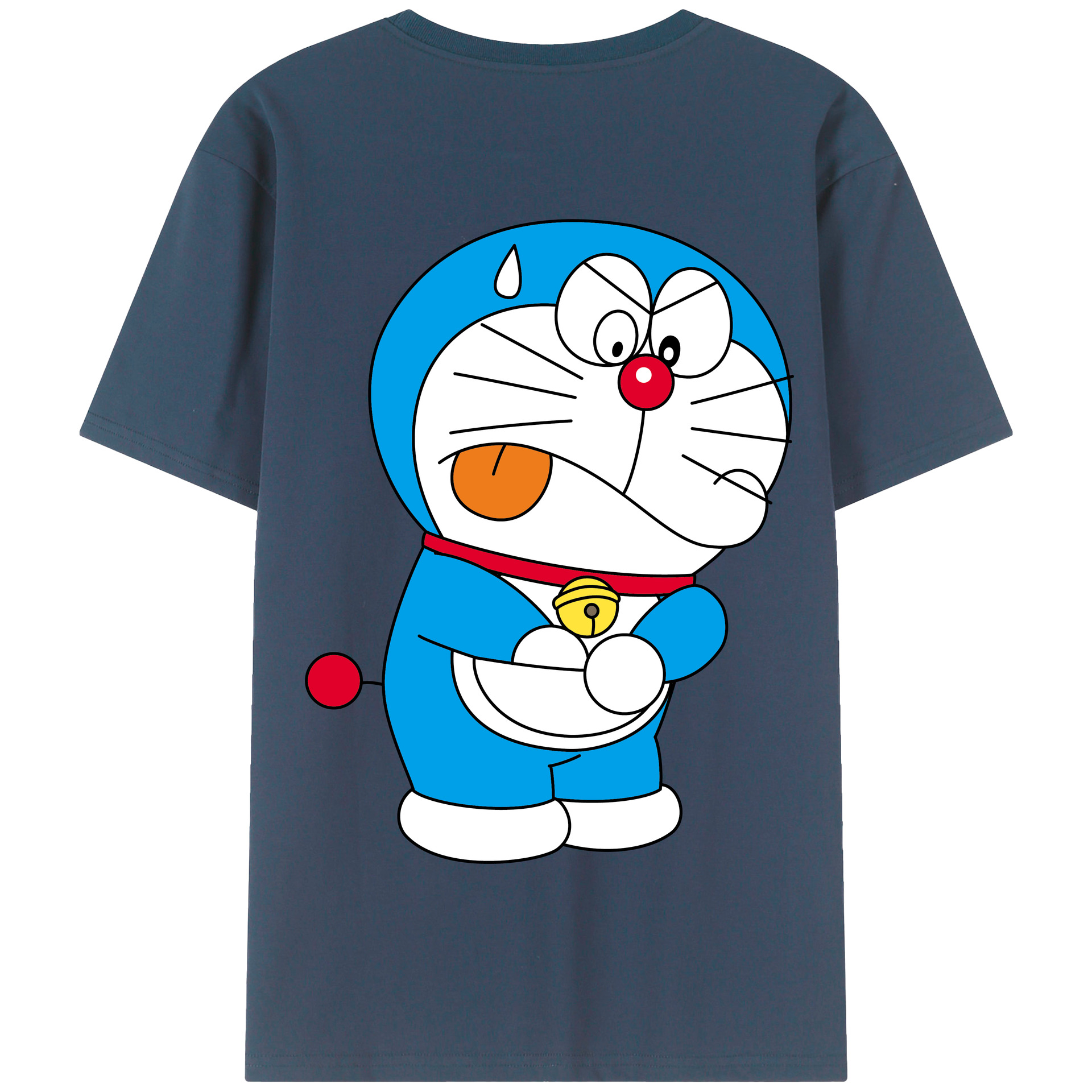 （画像用） ドラえもん Doraemon 綿100％半袖Tシャツ（背面プリント）