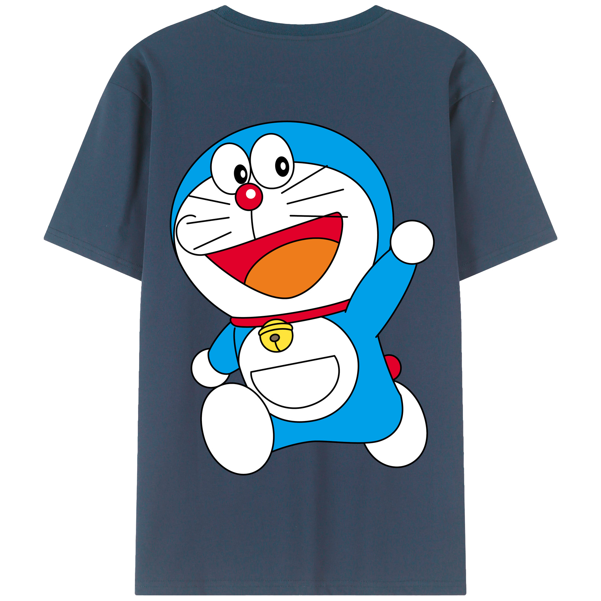 （画像用） ドラえもん Doraemon 綿100％半袖Tシャツ（背面プリント）