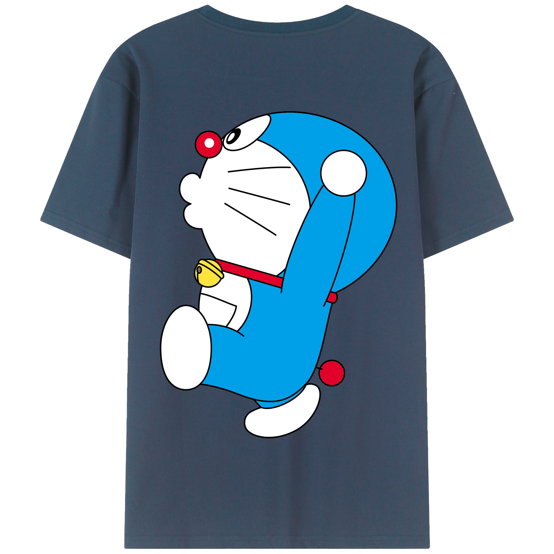 （画像用） ドラえもん Doraemon 綿100％半袖Tシャツ（背面プリント）
