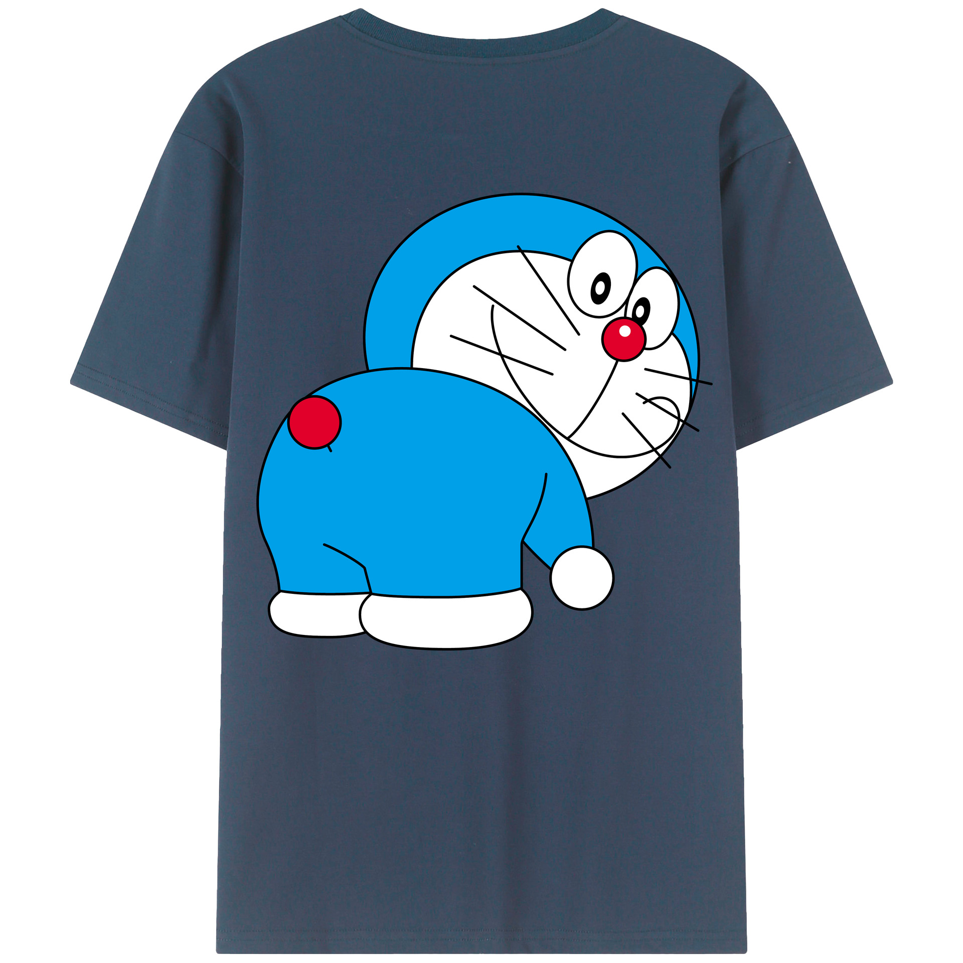 （画像用） ドラえもん Doraemon 綿100％半袖Tシャツ（背面プリント）