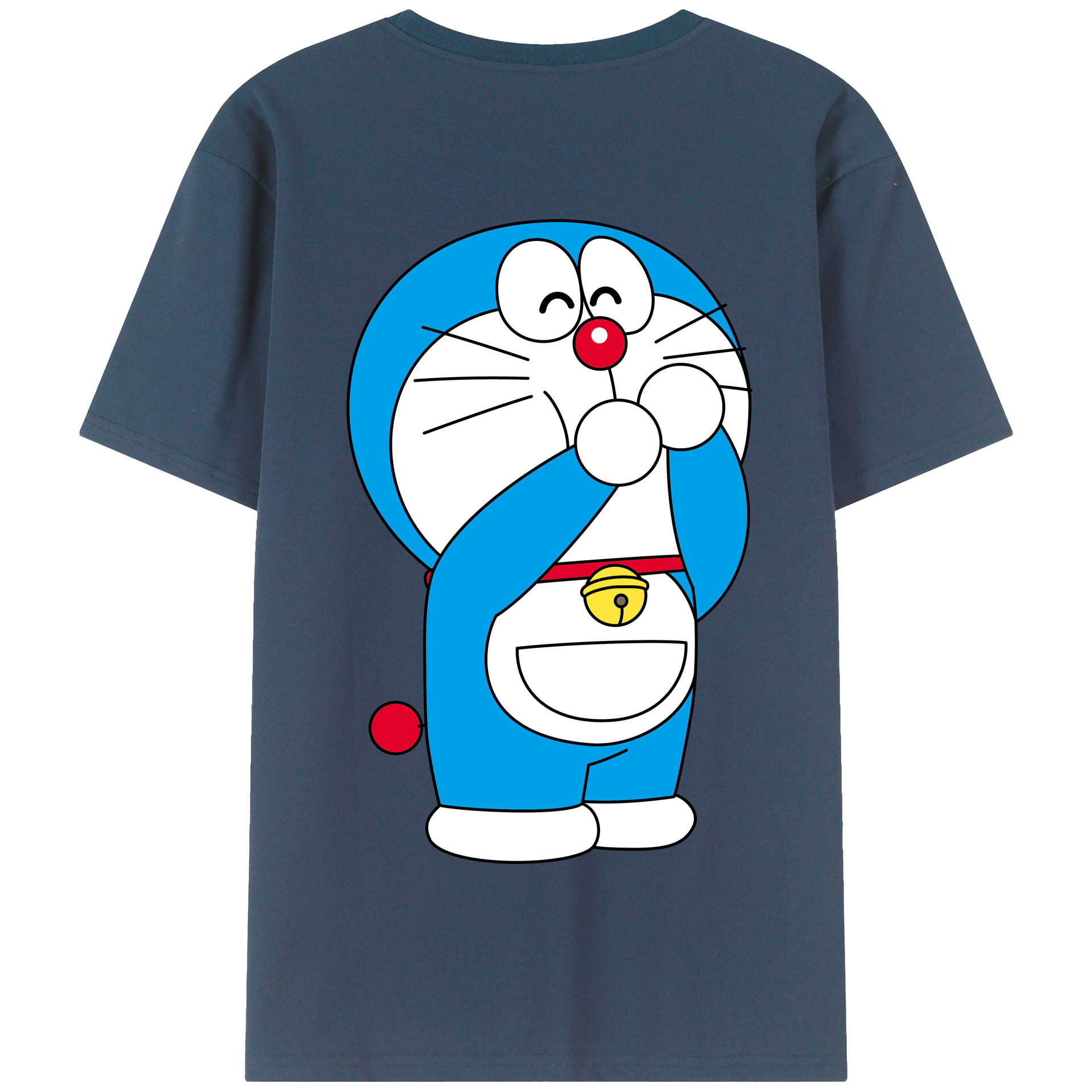 （画像用） ドラえもん Doraemon 綿100％半袖Tシャツ（背面プリント）