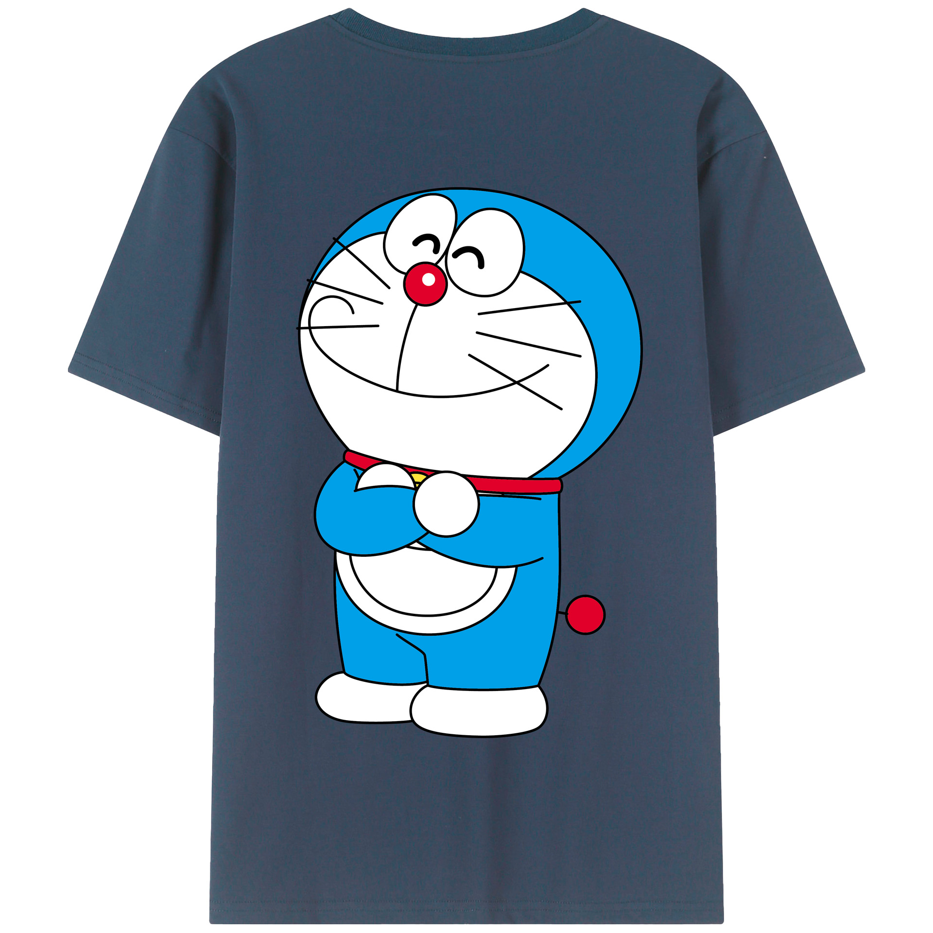 （画像用） ドラえもん Doraemon 綿100％半袖Tシャツ（背面プリント）