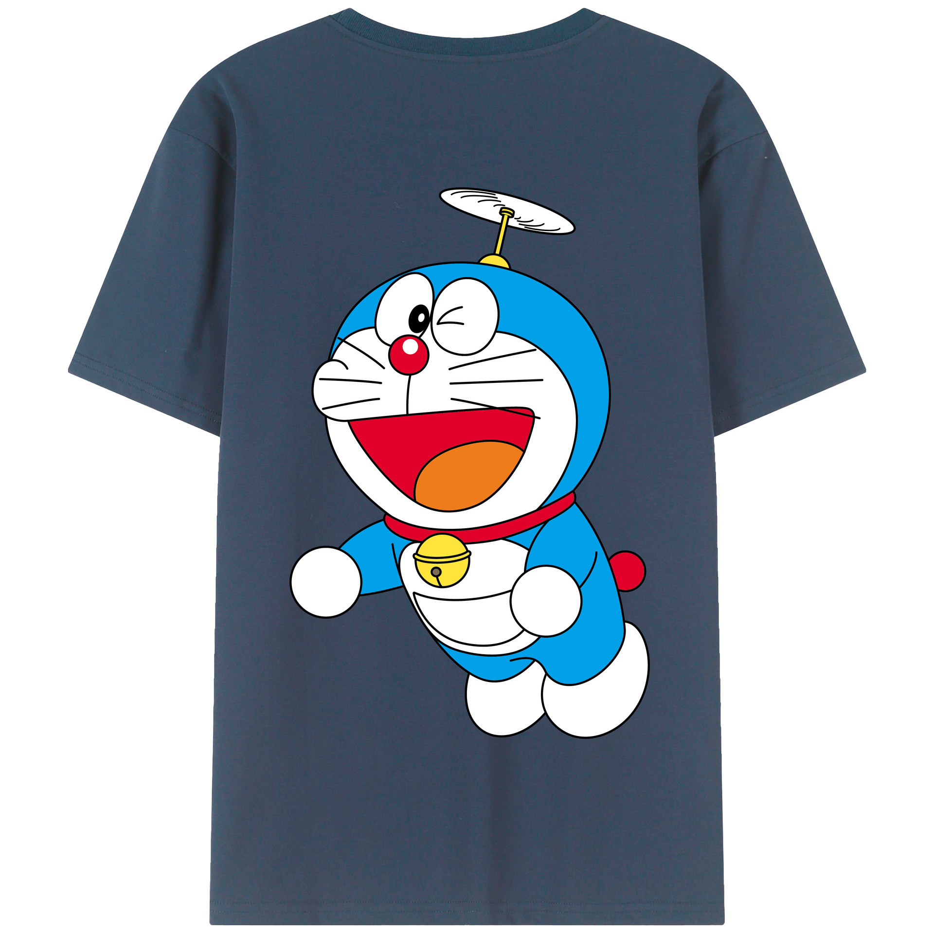 （画像用） ドラえもん Doraemon 綿100％半袖Tシャツ（背面プリント）