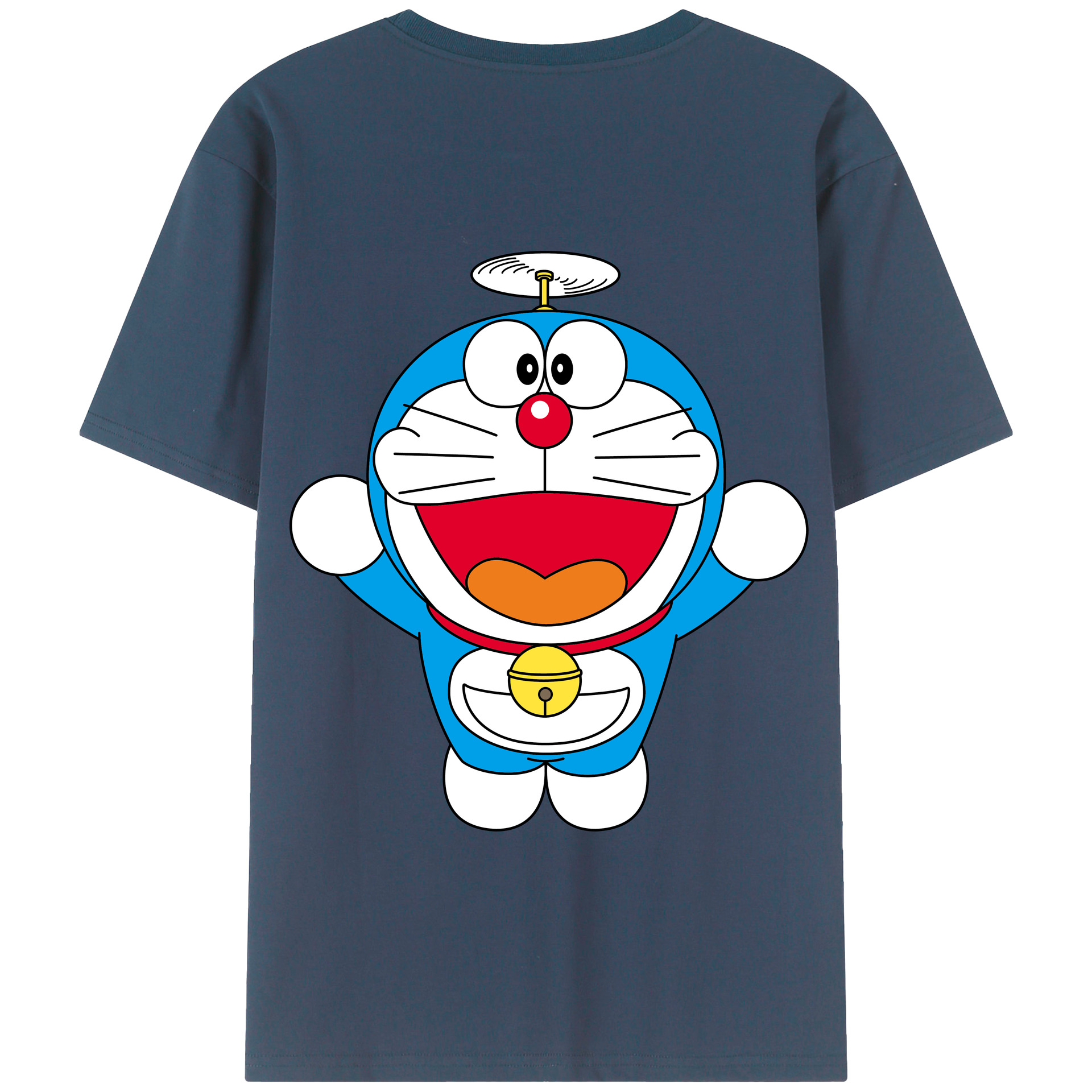 （画像用） ドラえもん Doraemon 綿100％半袖Tシャツ（背面プリント）