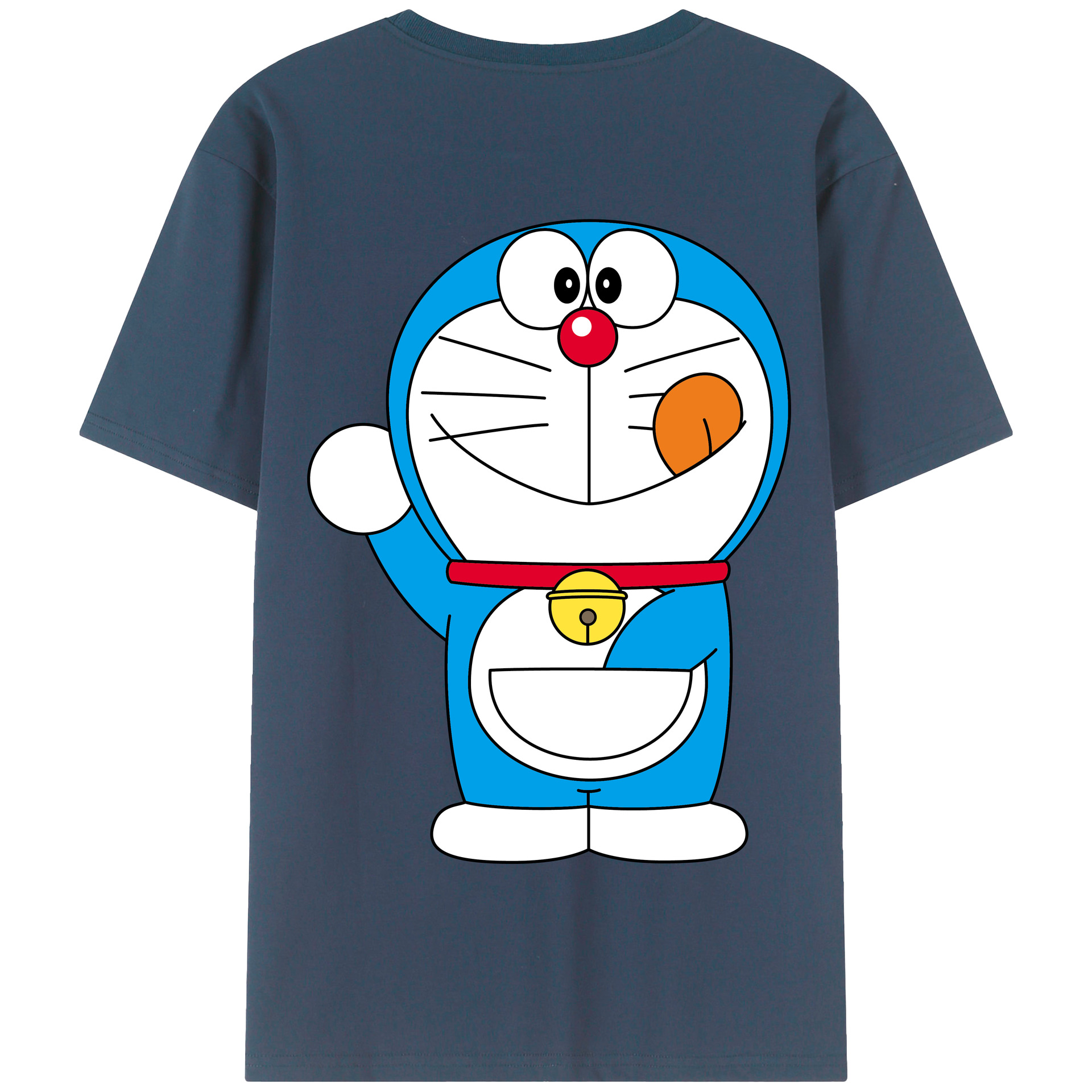 （画像用） ドラえもん Doraemon 綿100％半袖Tシャツ（背面プリント）