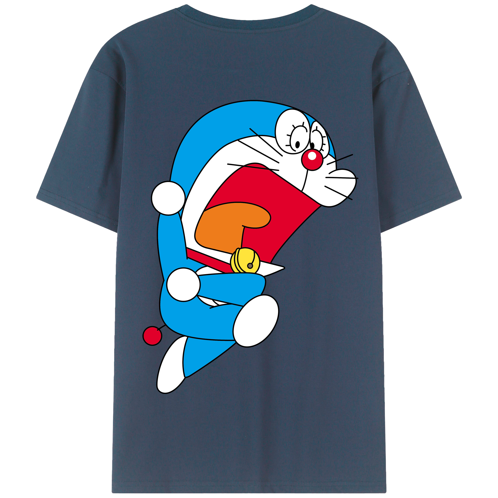 （画像用） ドラえもん Doraemon 綿100％半袖Tシャツ（背面プリント）