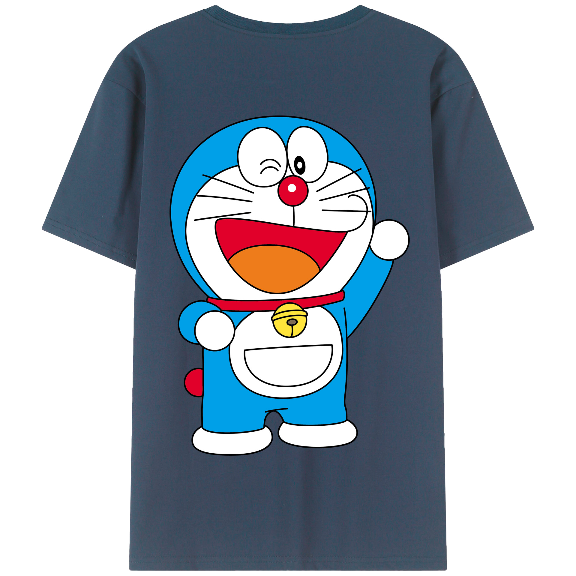 （画像用） ドラえもん Doraemon 綿100％半袖Tシャツ（背面プリント）