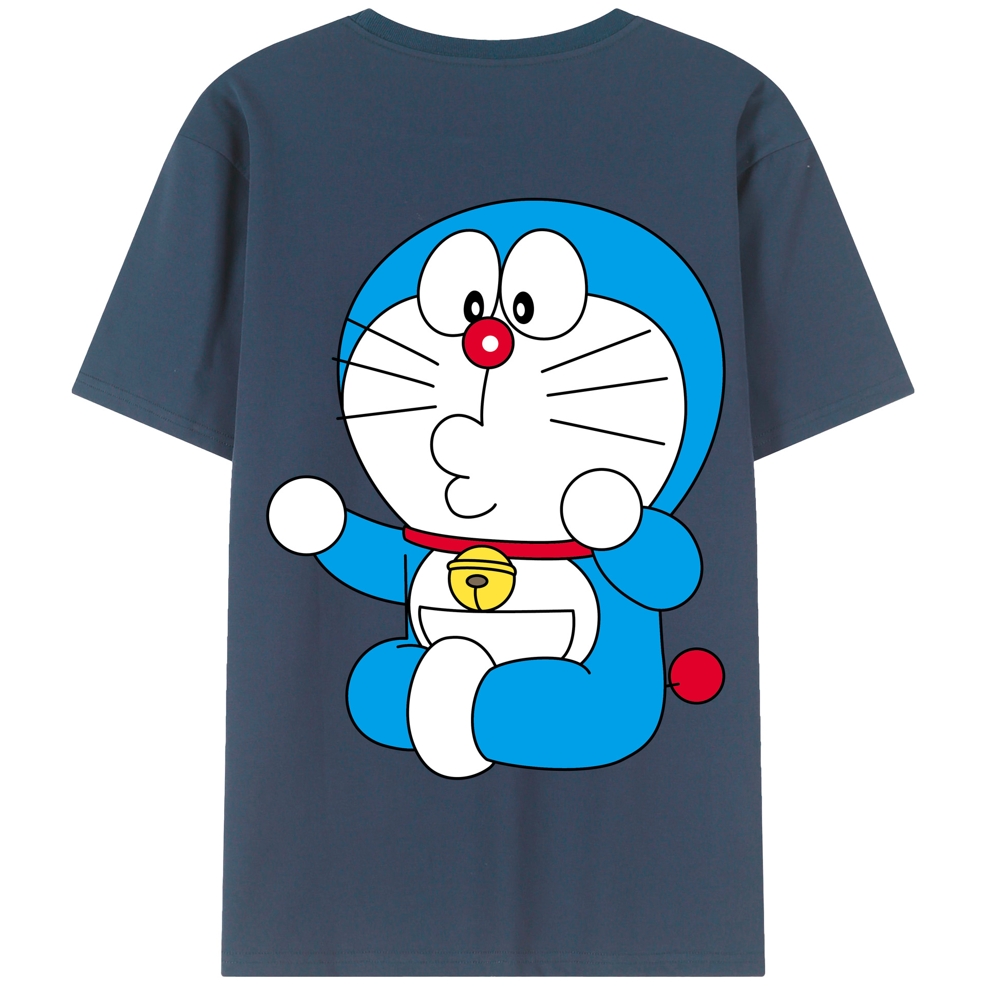 （画像用） ドラえもん Doraemon 綿100％半袖Tシャツ（背面プリント）