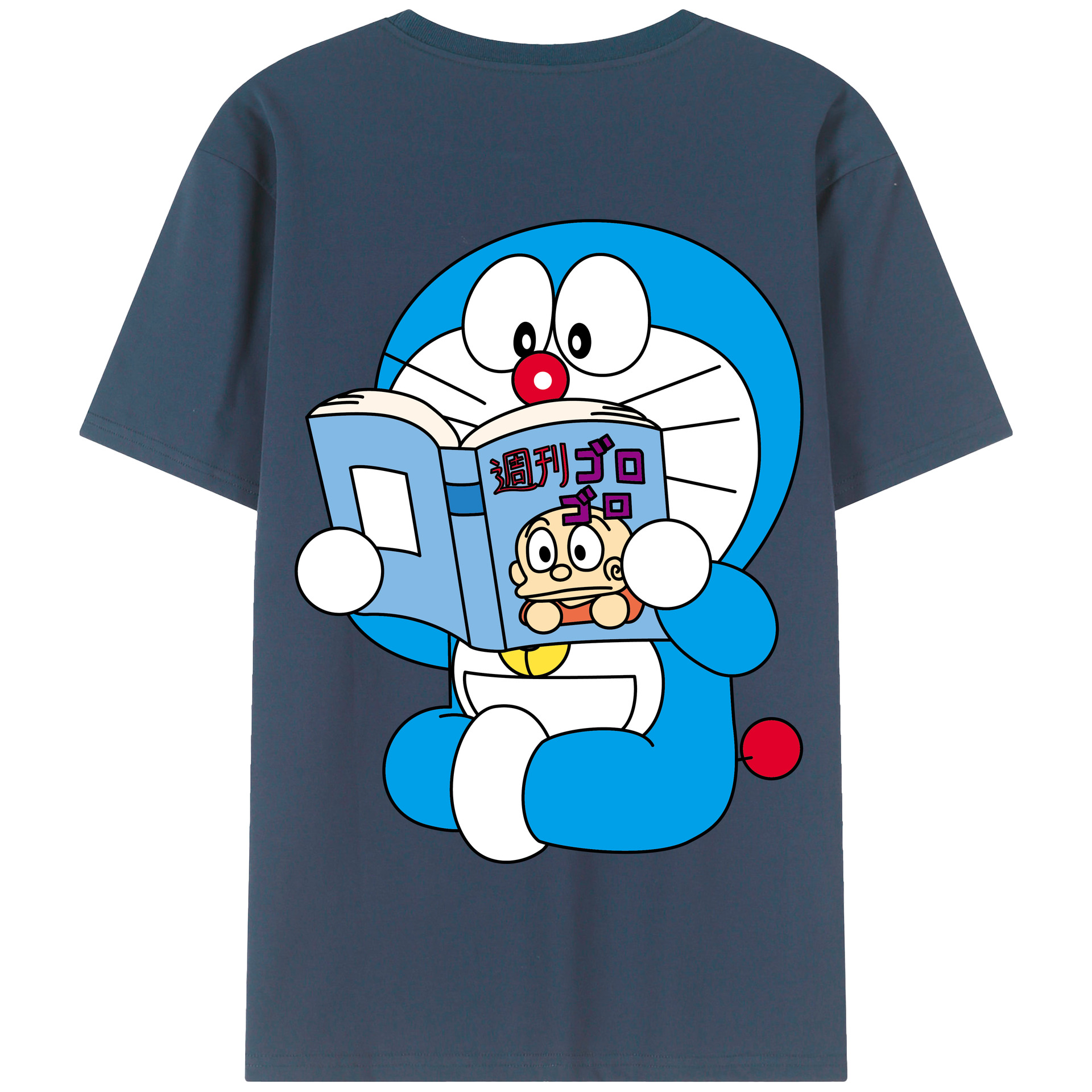 （画像用） ドラえもん Doraemon 綿100％半袖Tシャツ（背面プリント）