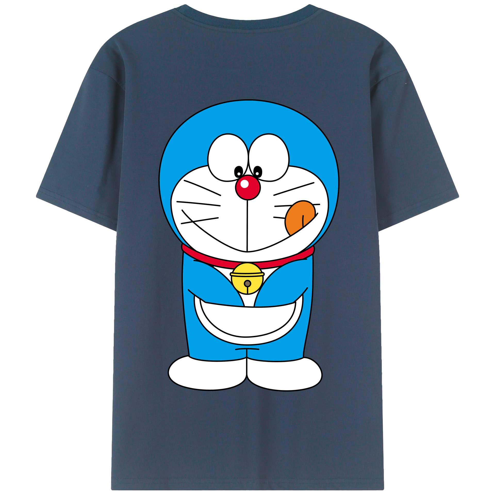 （画像用） ドラえもん Doraemon 綿100％半袖Tシャツ（背面プリント）