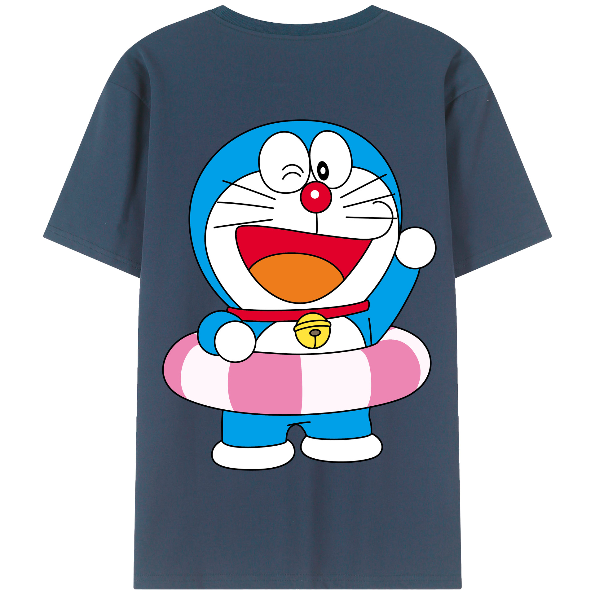 （画像用） ドラえもん Doraemon 綿100％半袖Tシャツ（背面プリント）