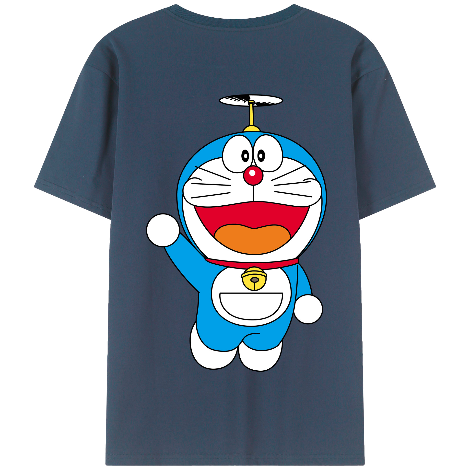 （画像用） ドラえもん Doraemon 綿100％半袖Tシャツ（背面プリント）