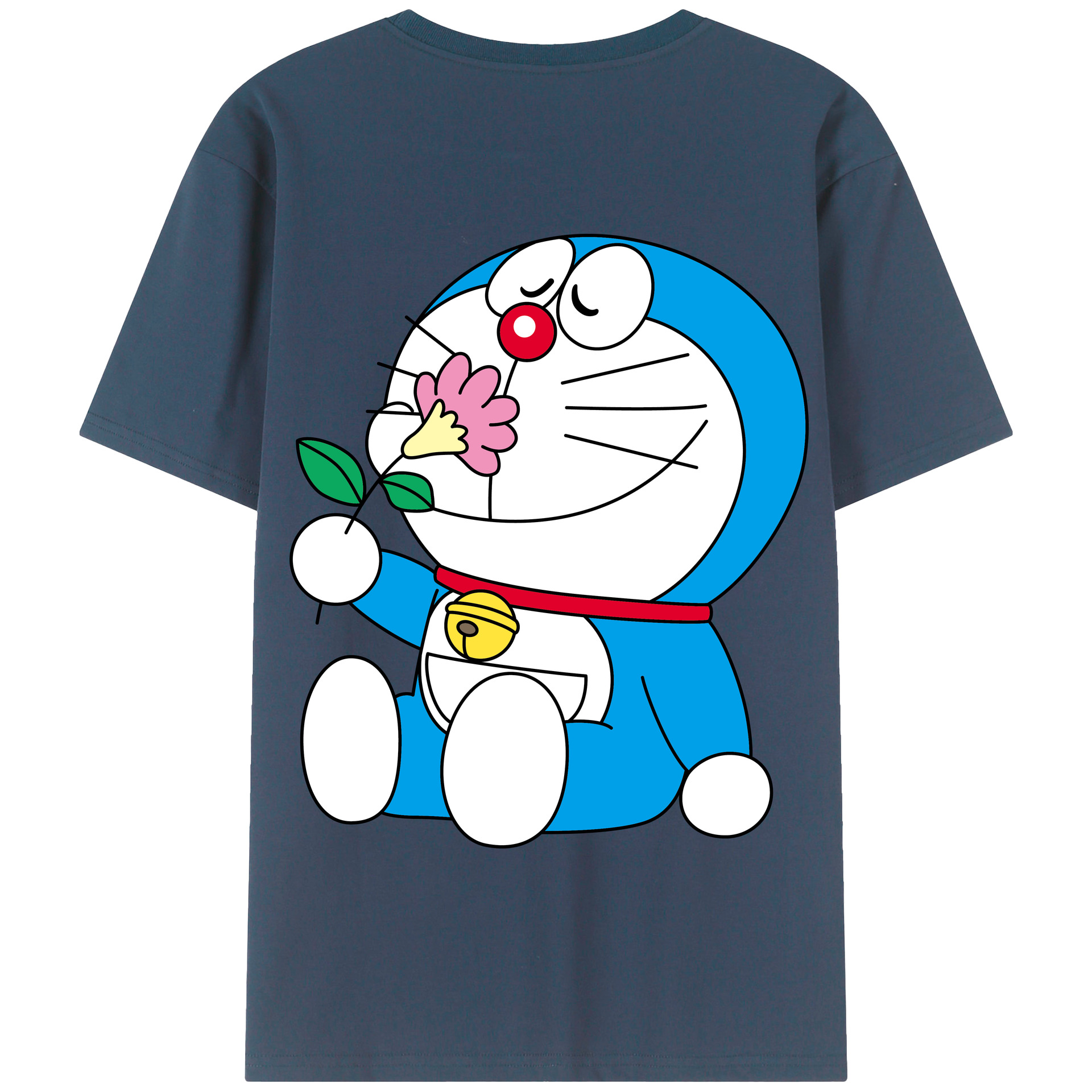 （画像用） ドラえもん Doraemon 綿100％半袖Tシャツ（背面プリント）