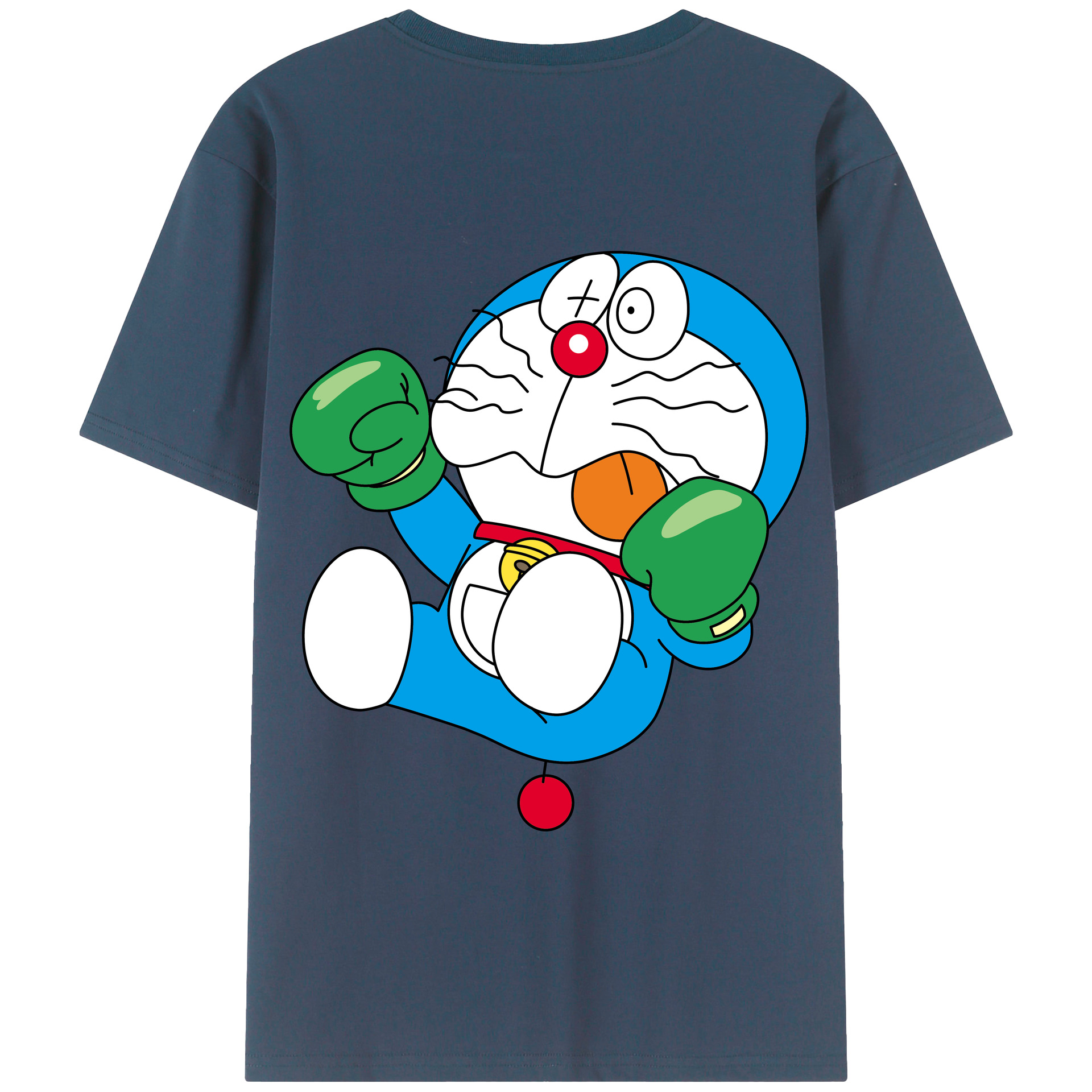 （画像用） ドラえもん Doraemon 綿100％半袖Tシャツ（背面プリント）