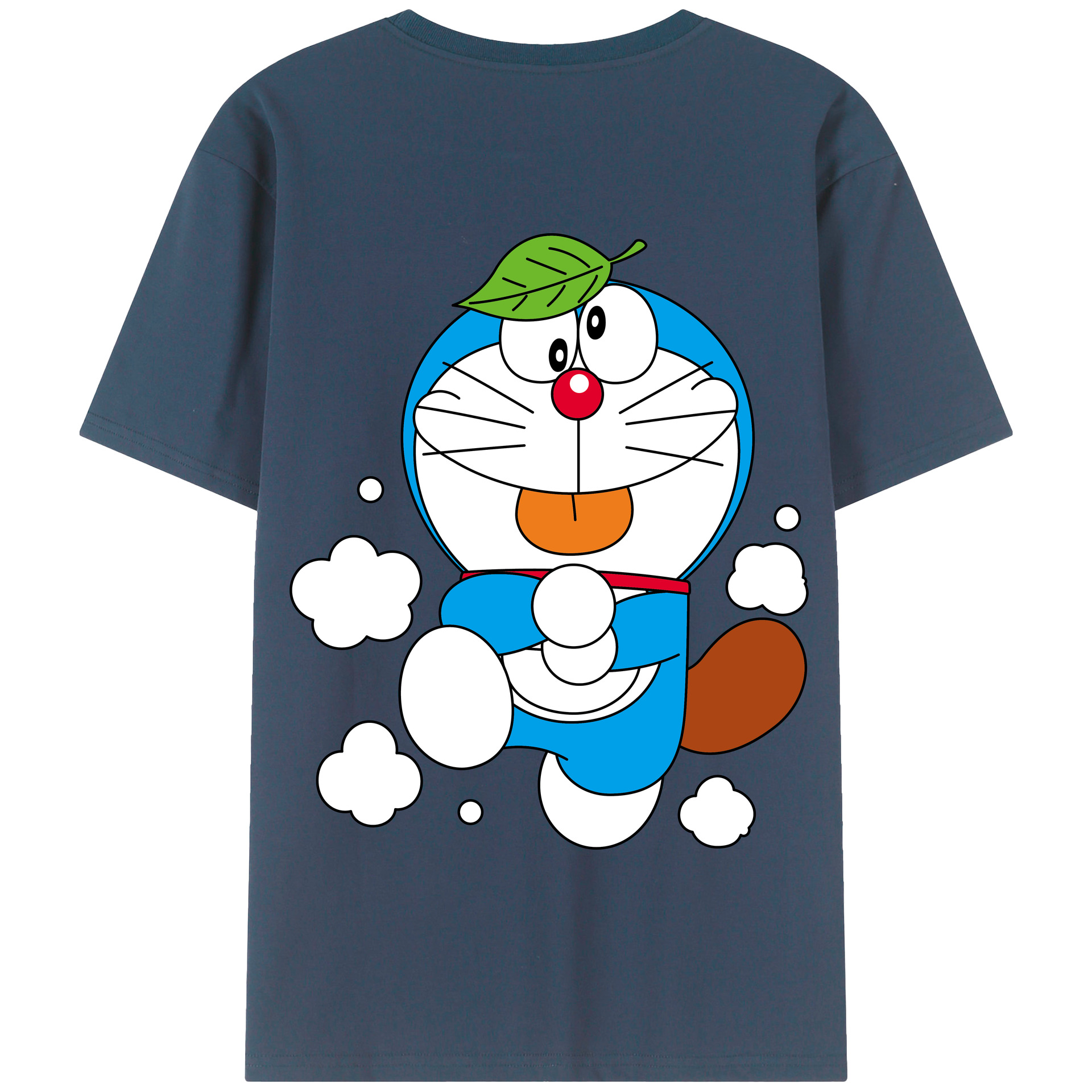 （画像用） ドラえもん Doraemon 綿100％半袖Tシャツ（背面プリント）