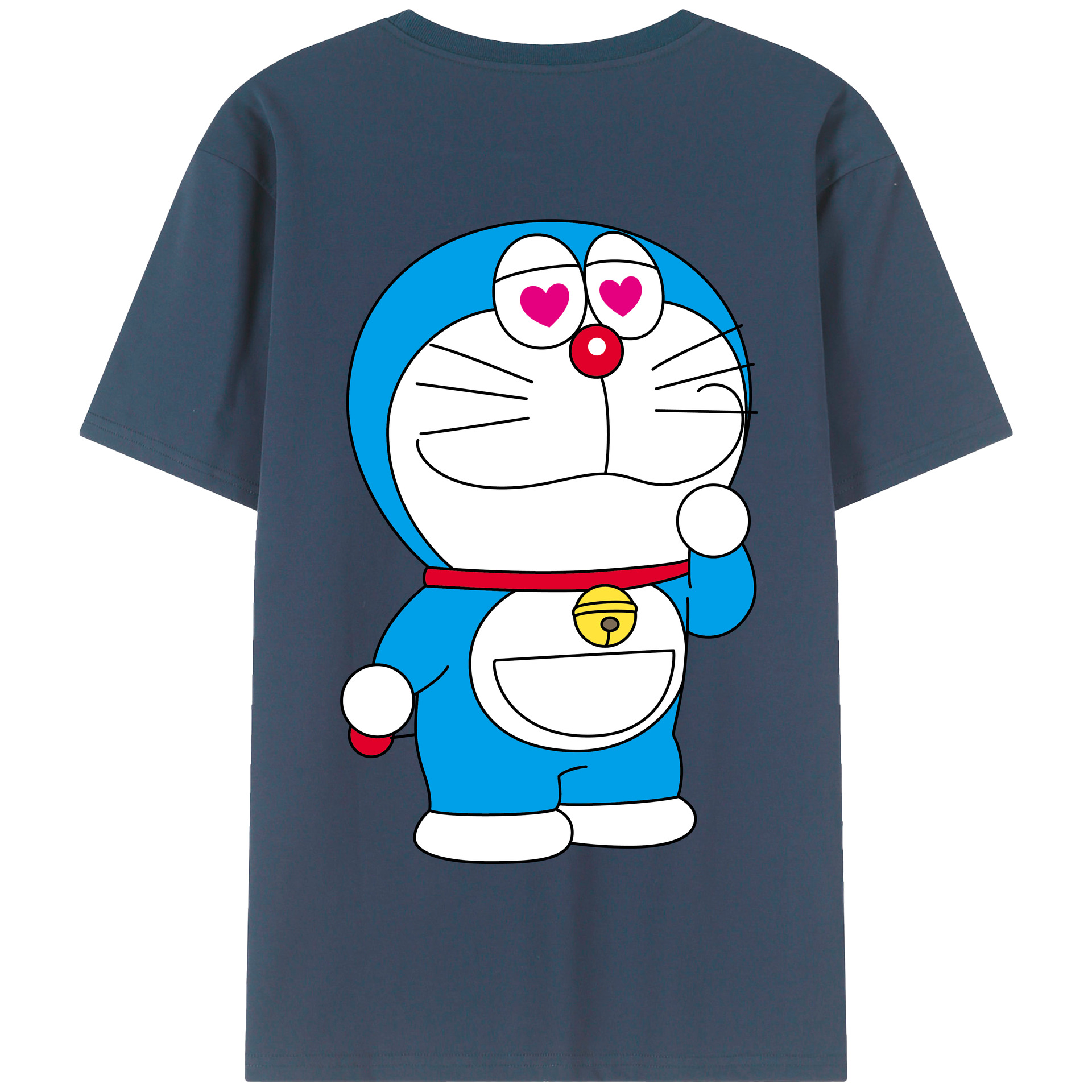 （画像用） ドラえもん Doraemon 綿100％半袖Tシャツ（背面プリント）