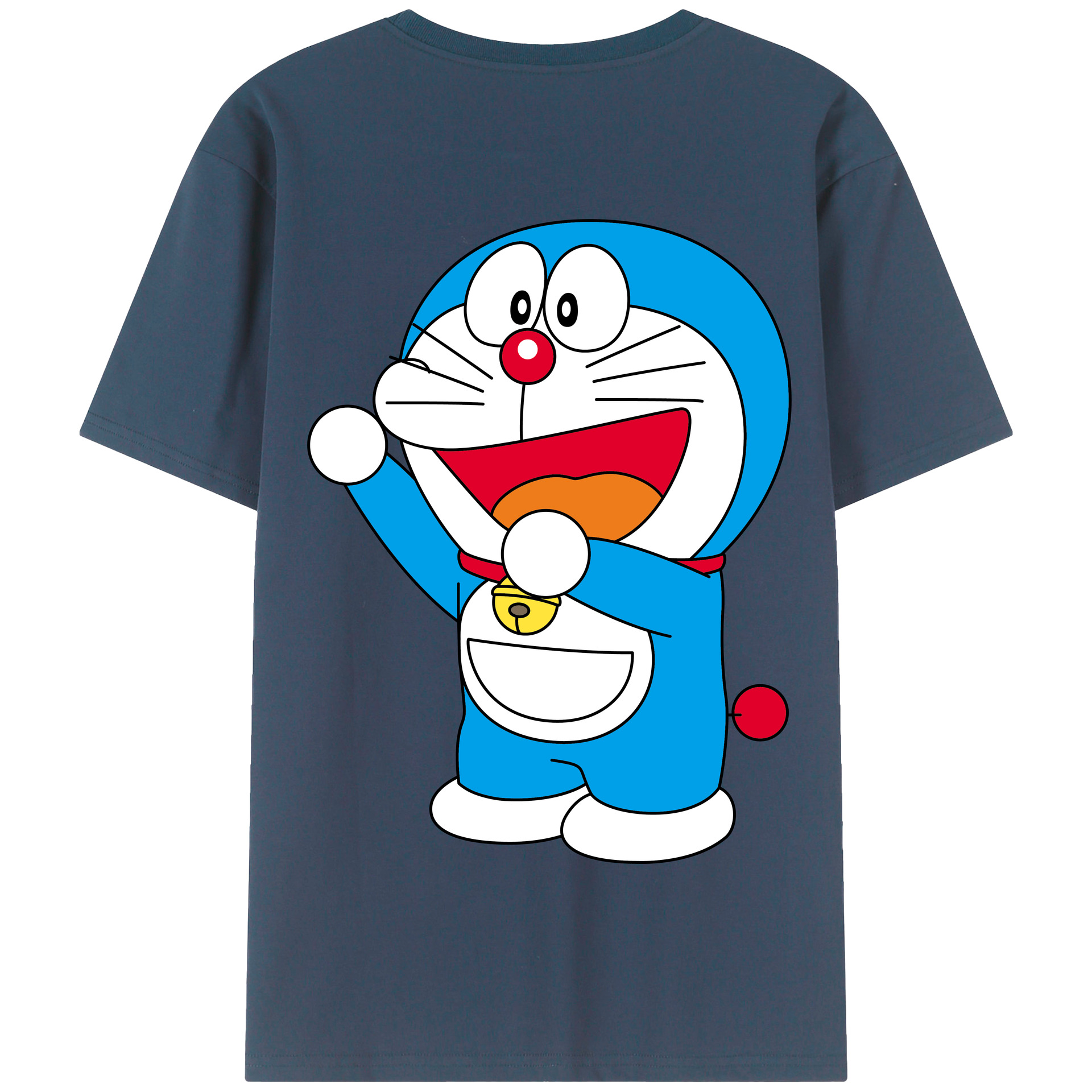 （画像用） ドラえもん Doraemon 綿100％半袖Tシャツ（背面プリント）