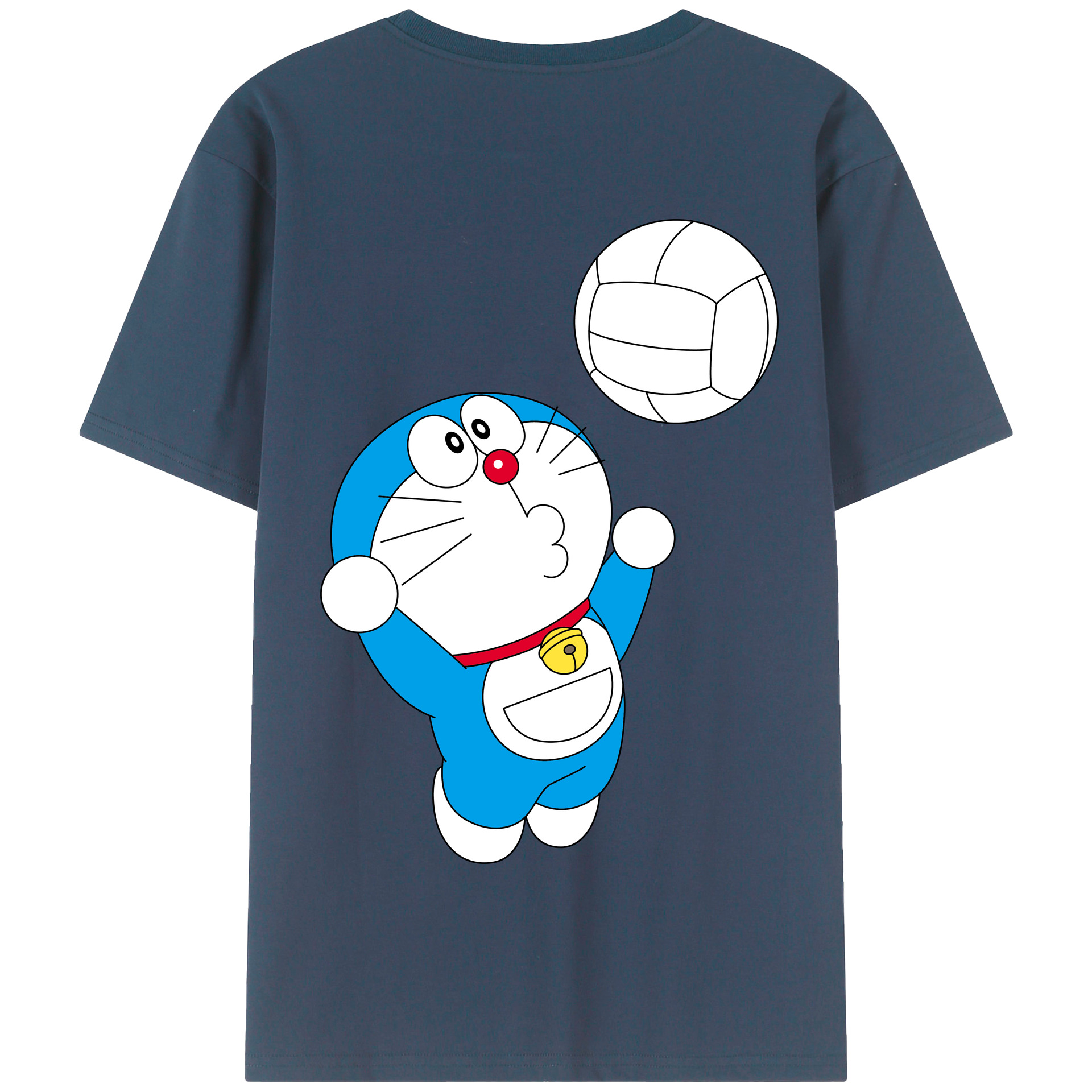 （画像用） ドラえもん Doraemon 綿100％半袖Tシャツ（背面プリント）