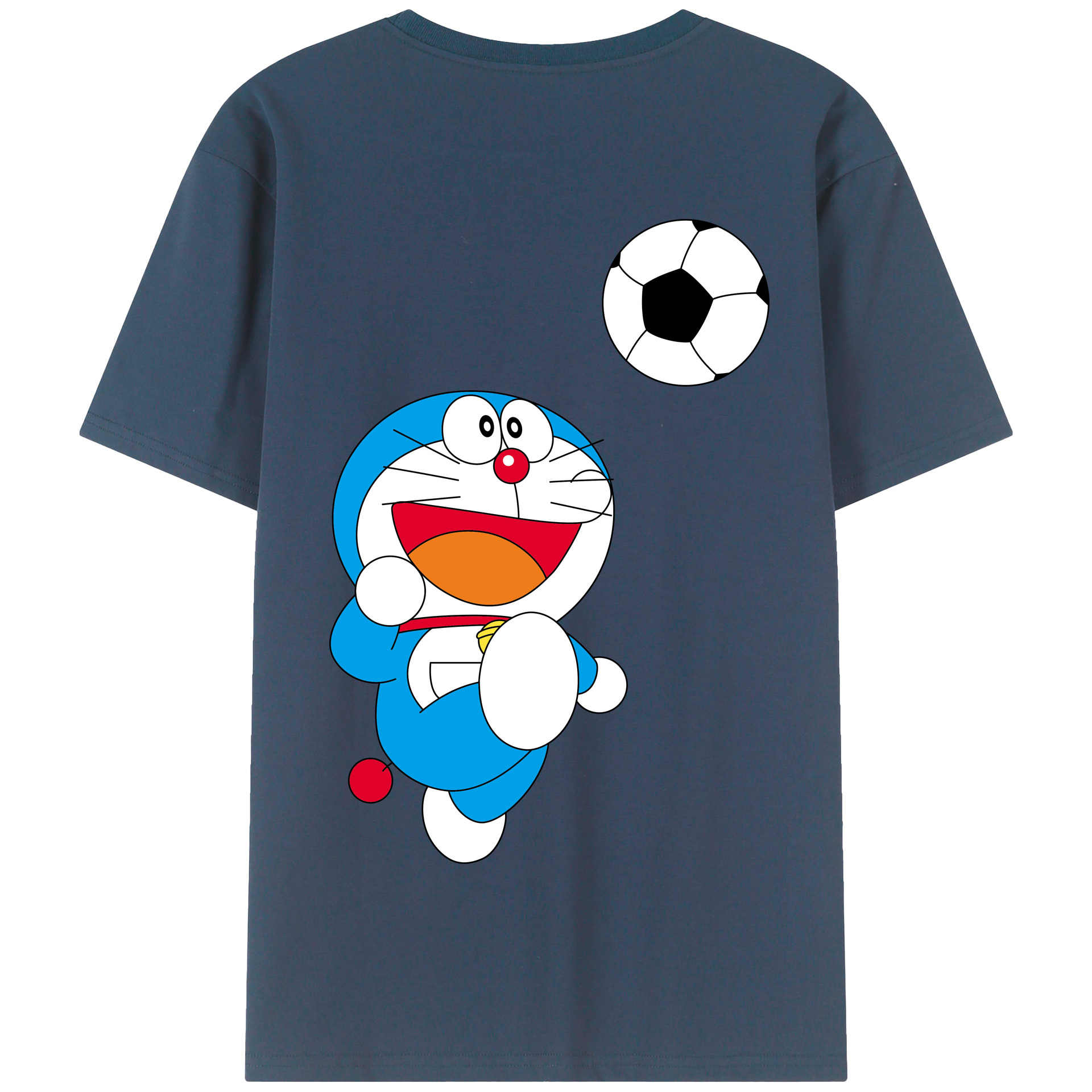 （画像用） ドラえもん Doraemon 綿100％半袖Tシャツ（背面プリント）