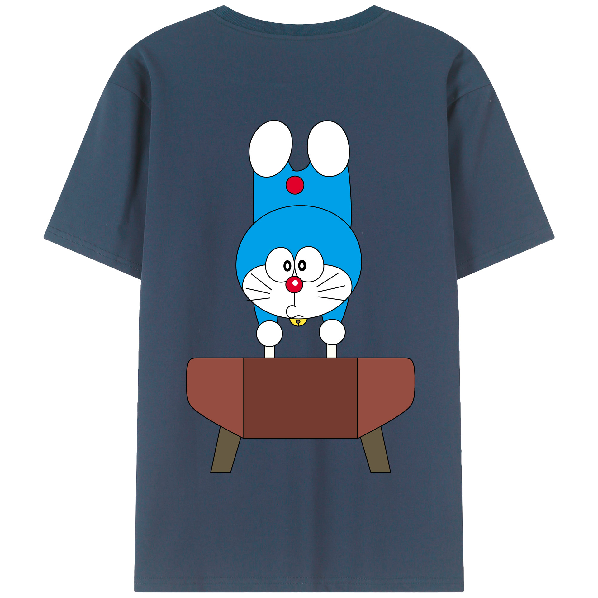（画像用） ドラえもん Doraemon 綿100％半袖Tシャツ（背面プリント）