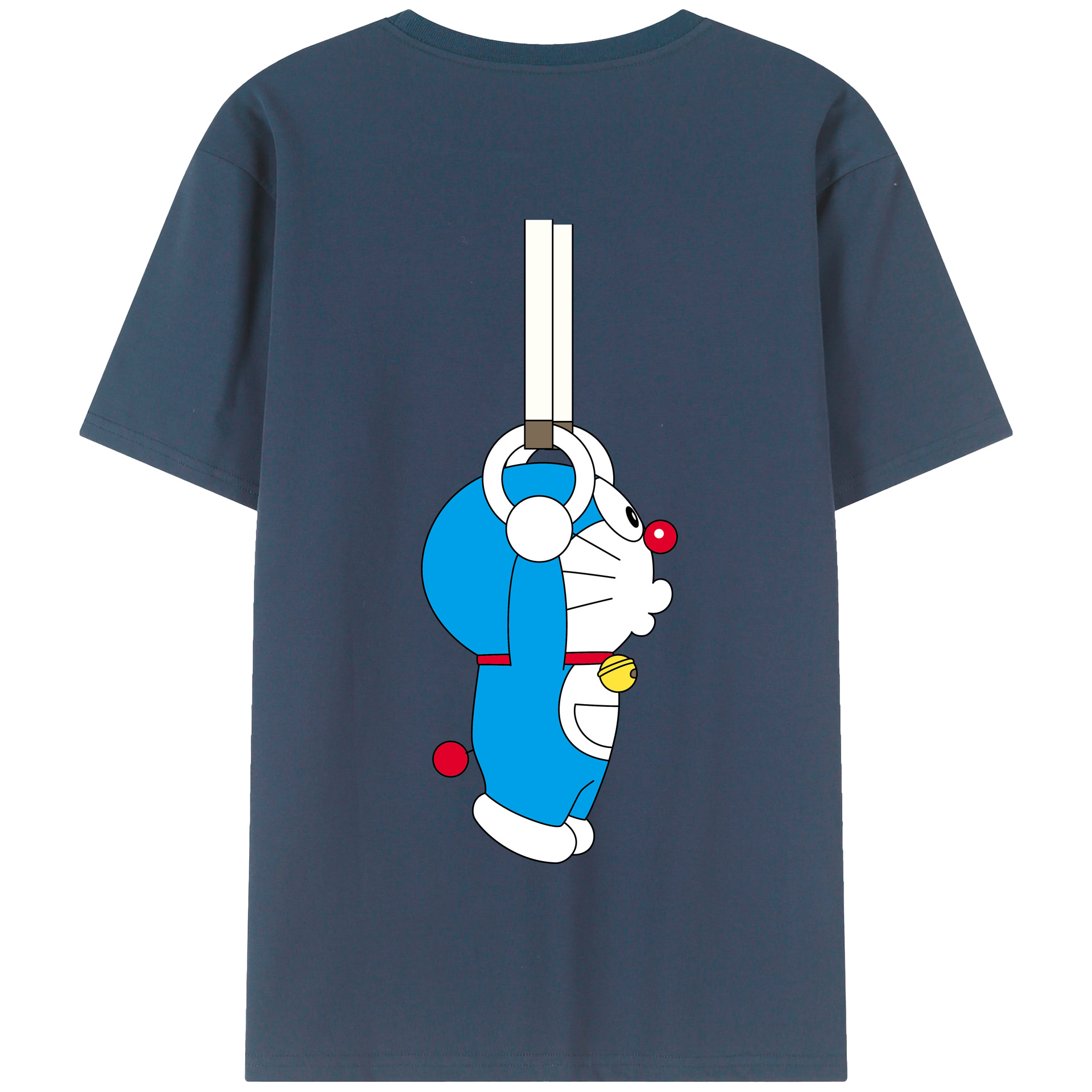 （画像用） ドラえもん Doraemon 綿100％半袖Tシャツ（背面プリント）
