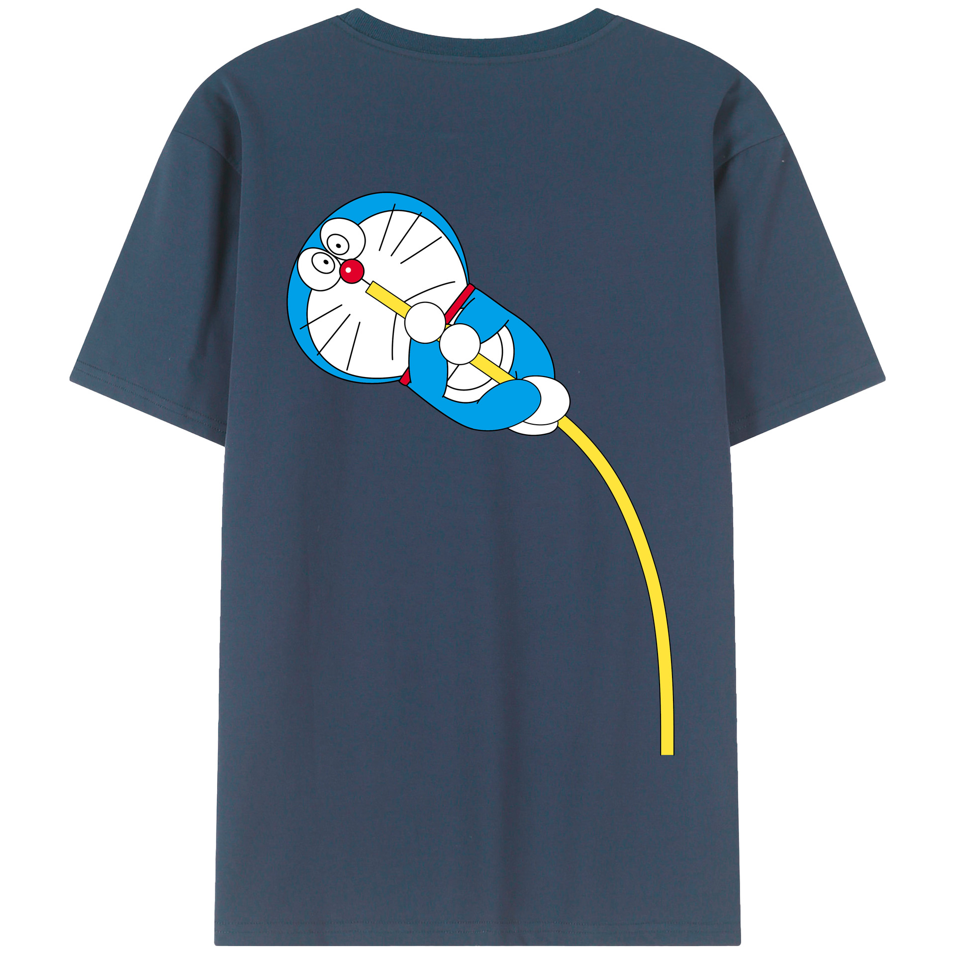 （画像用） ドラえもん Doraemon 綿100％半袖Tシャツ（背面プリント）
