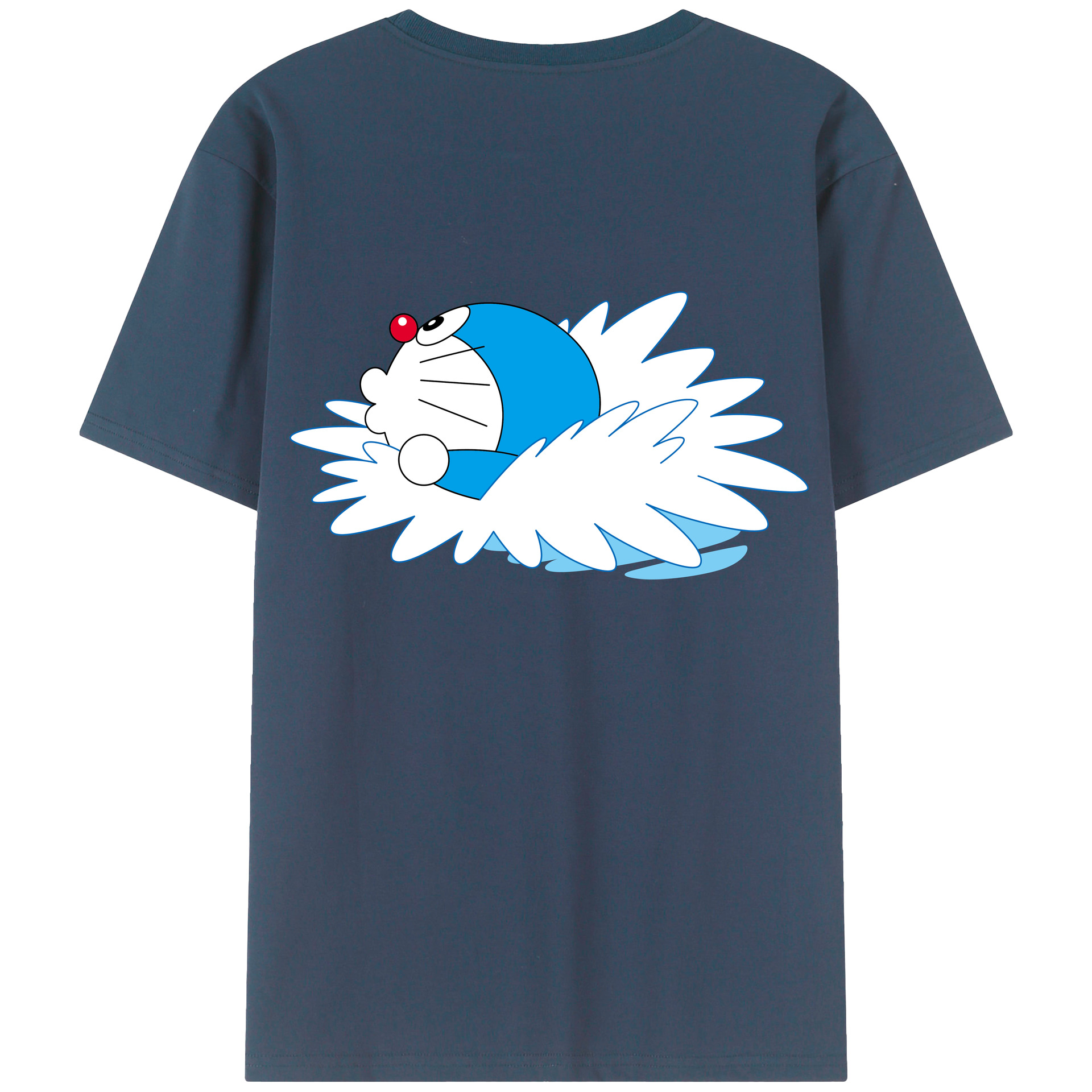 （画像用） ドラえもん Doraemon 綿100％半袖Tシャツ（背面プリント）